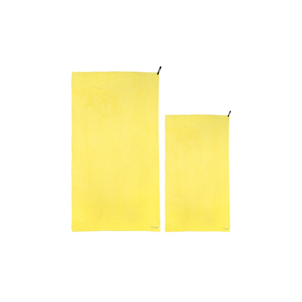 KOOR Badetuch »Badetuch soft yellow XL«, (1 St.)