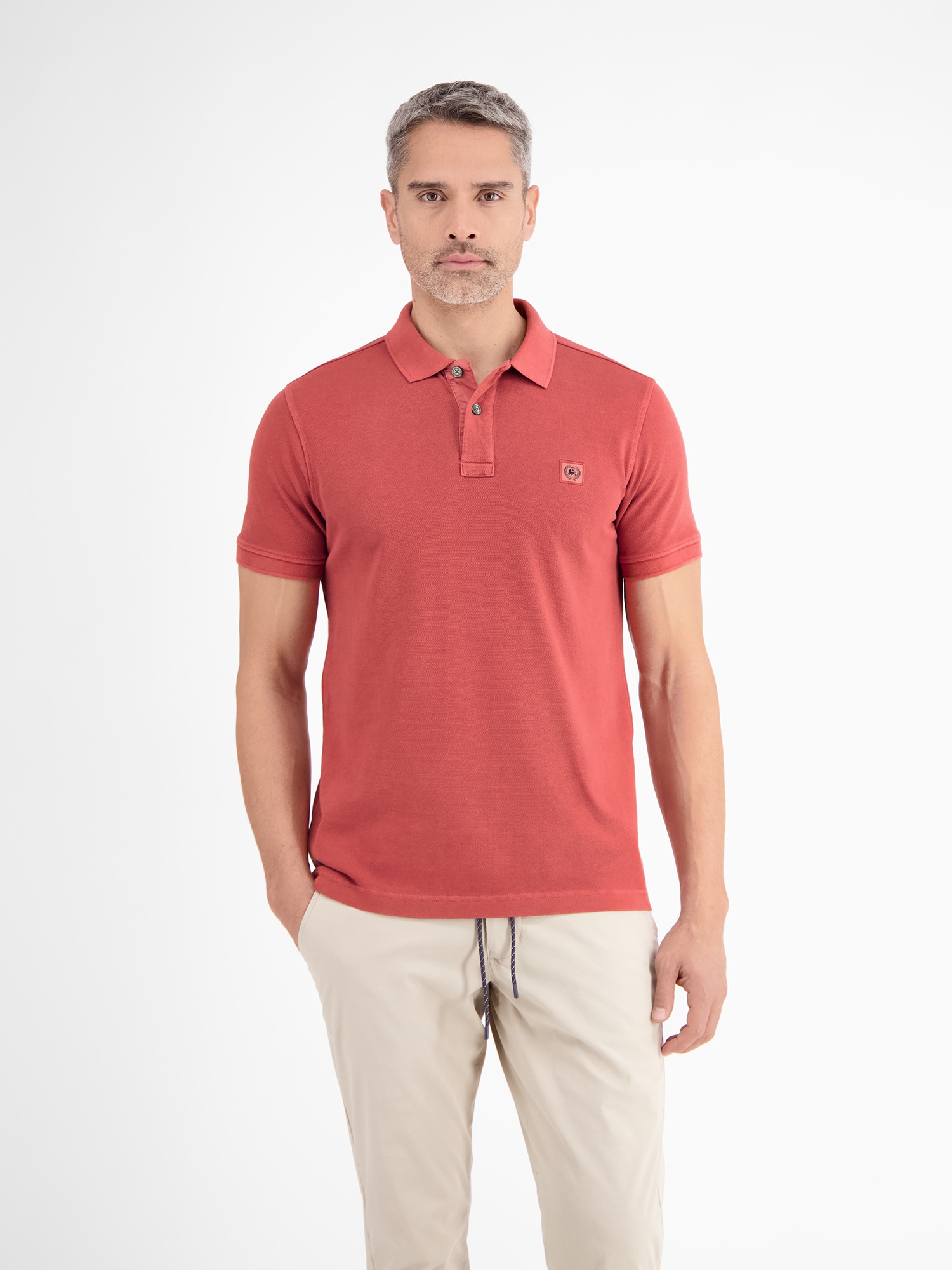 LERROS Poloshirt »LERROS Herren Poloshirt in gewaschener Optik«