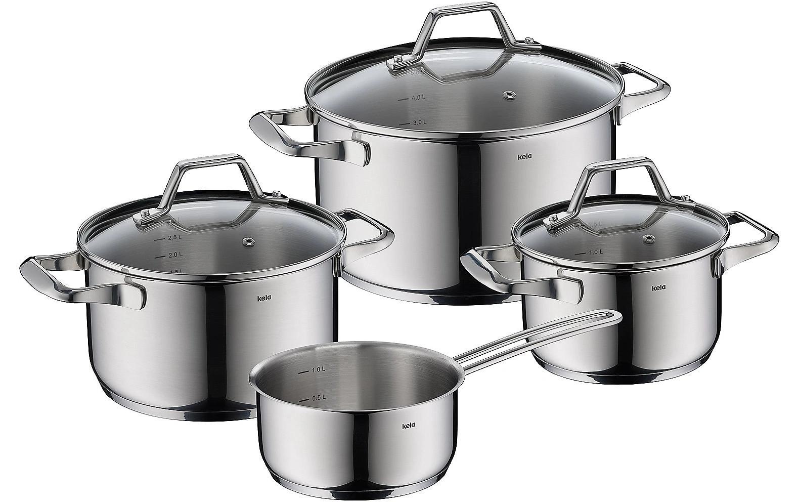 kela Kochtopf "Lucca 4-teilig" 4 tlg. Edelstahl