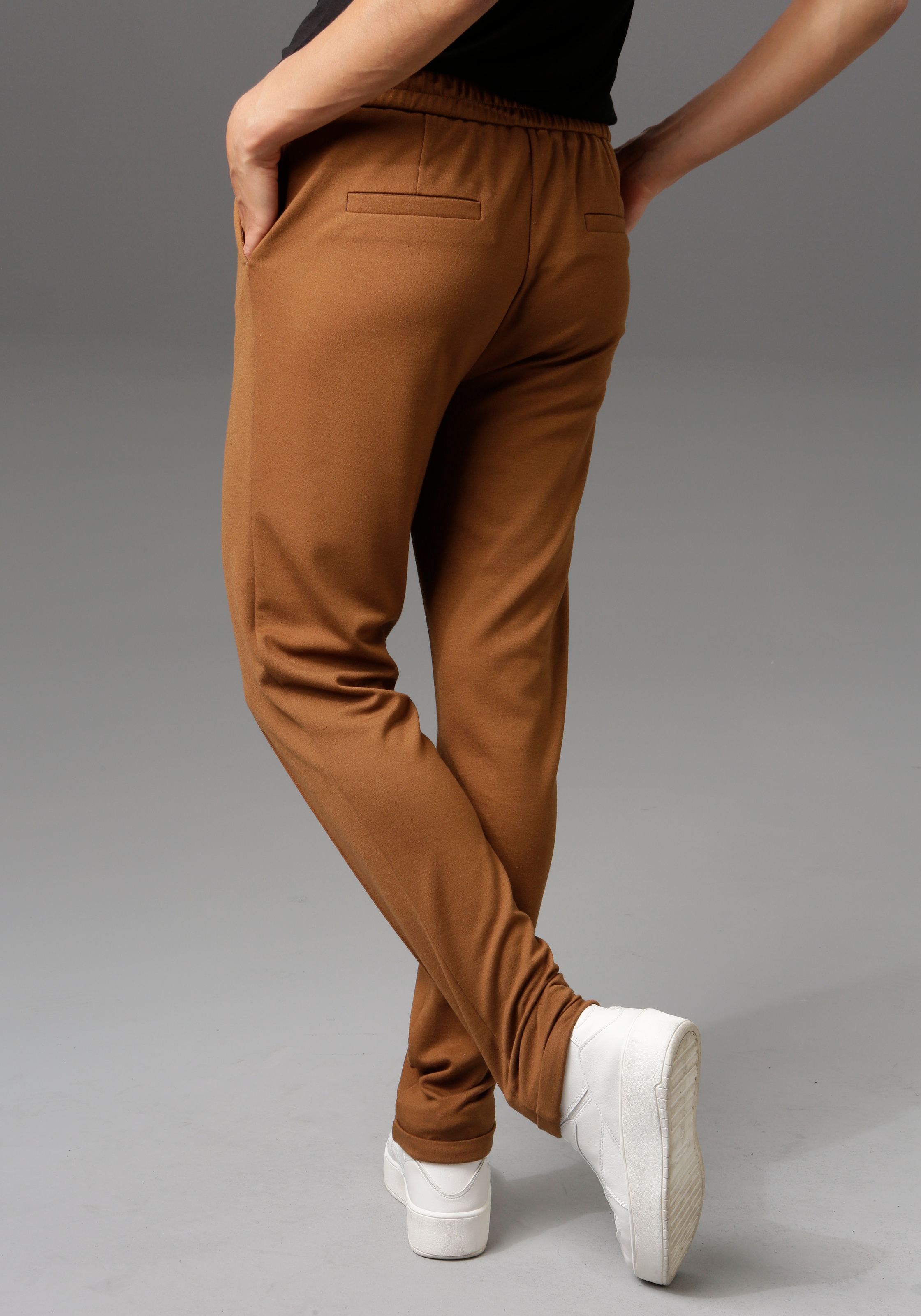 Aniston CASUAL Biesen shoppen Jerseyhose, Jelmoli-Versand online verziert mit 