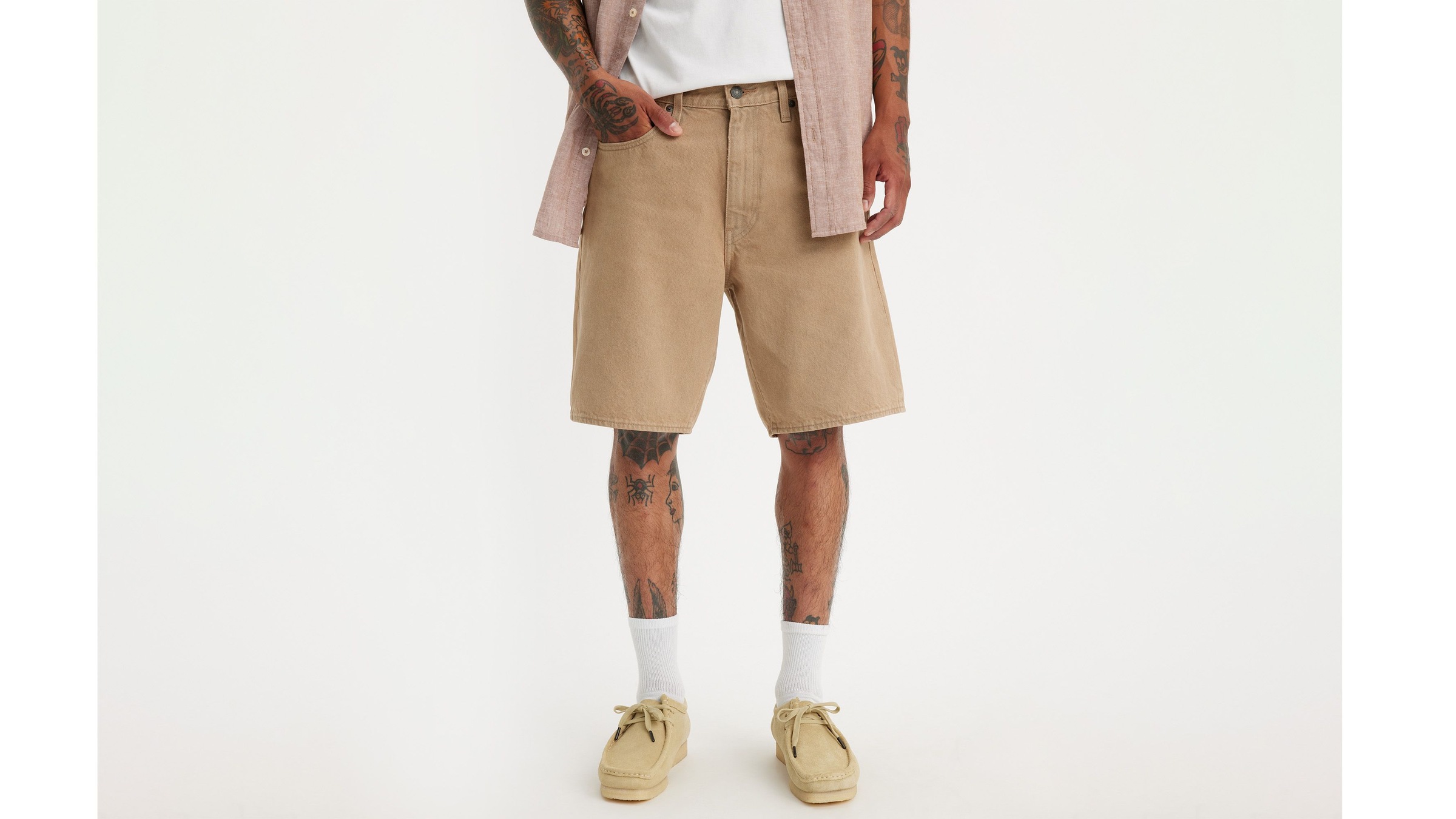 Levi's® Jeansshorts »468 STAY LOOSE SHORTS BROWNS«
