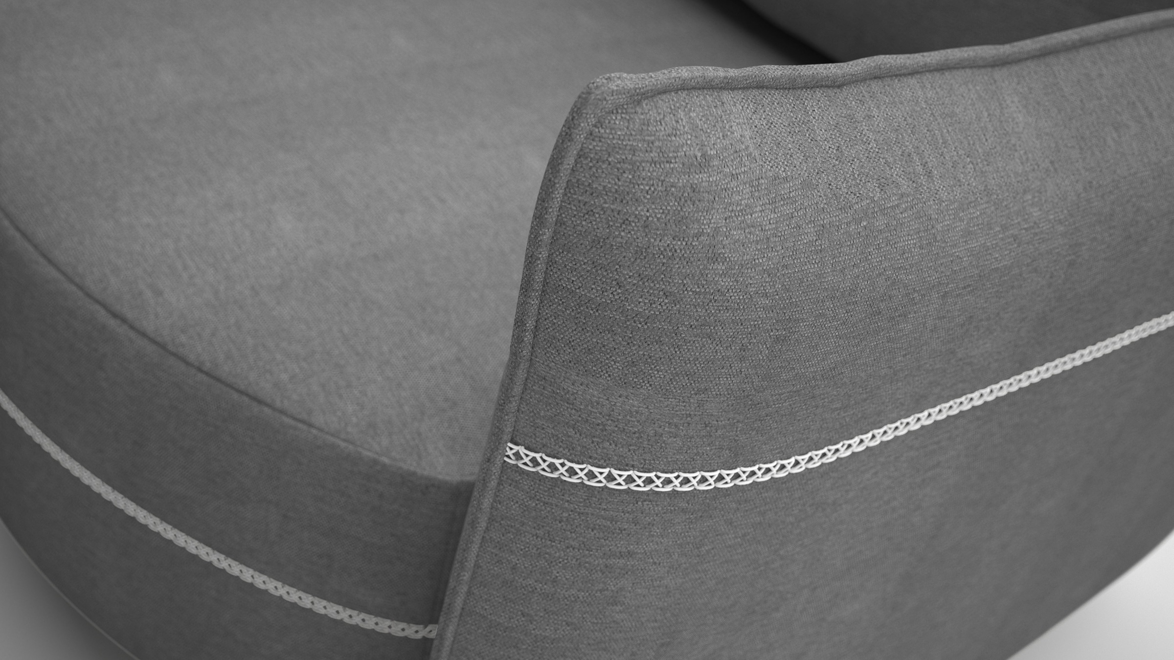 exxpo - sofa fashion Loungesofa »Ortis mit toller Kontrastnaht, Solitärmöbel, bequem, schmale Armlehne«, Schlafsofa mit Bettfunktion und Bettkasten, komfortabler Federkern