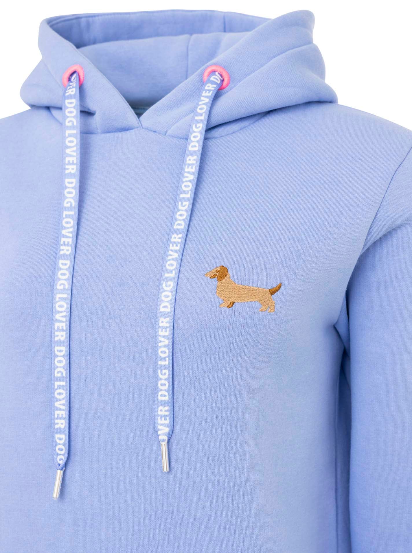 Zwillingsherz Hoodie »"Kleiner Dackel"«, "Dackel"-Stickerei, bedruckter Kordelzug, Kängurutasche