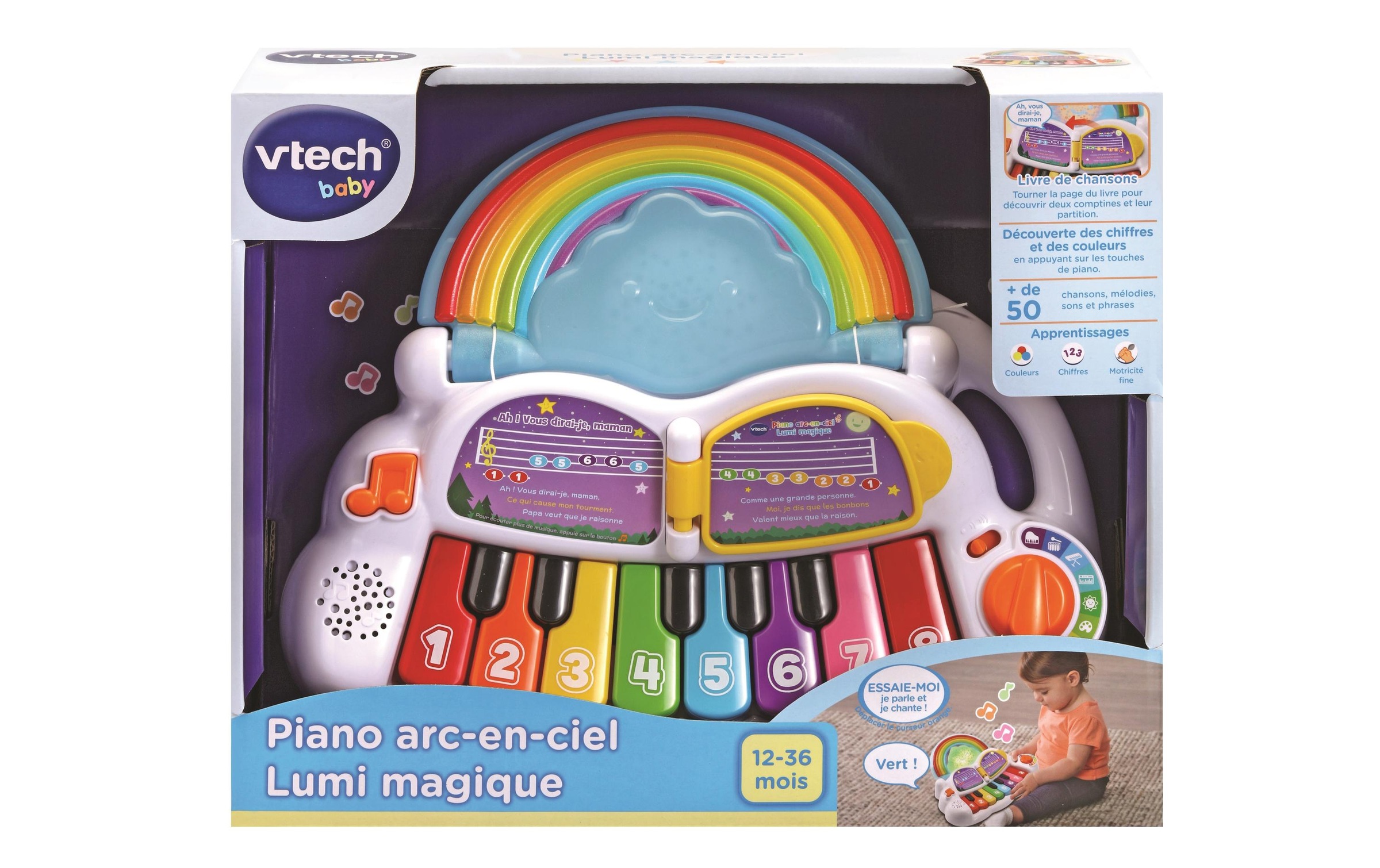 Vtech® Spielzeug-Musikinstrument »Piano arc en«