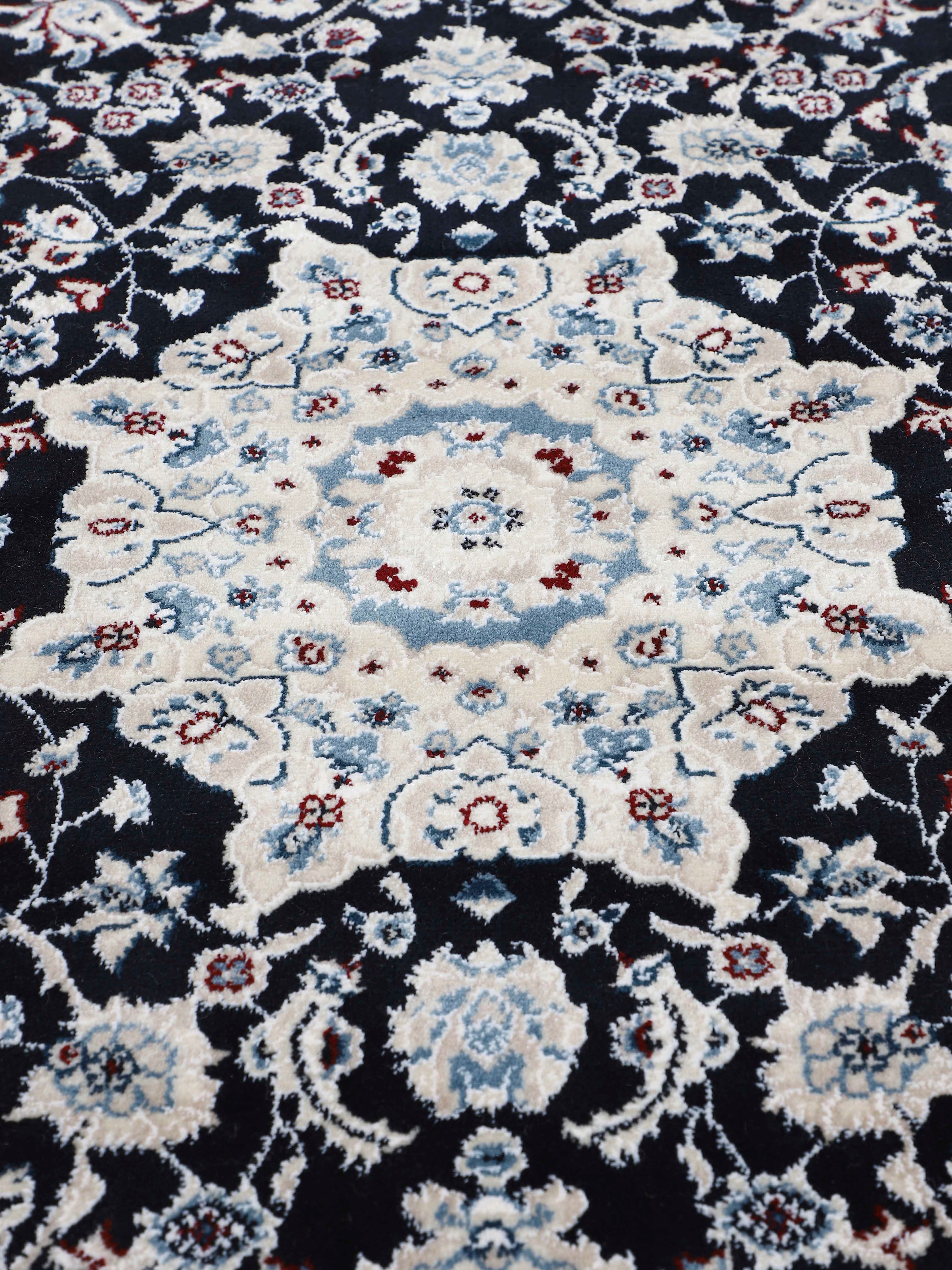 carpetfine Teppich »Nain Diane«, rund, 8 mm Höhe, Kurzflorteppich, Orient Look