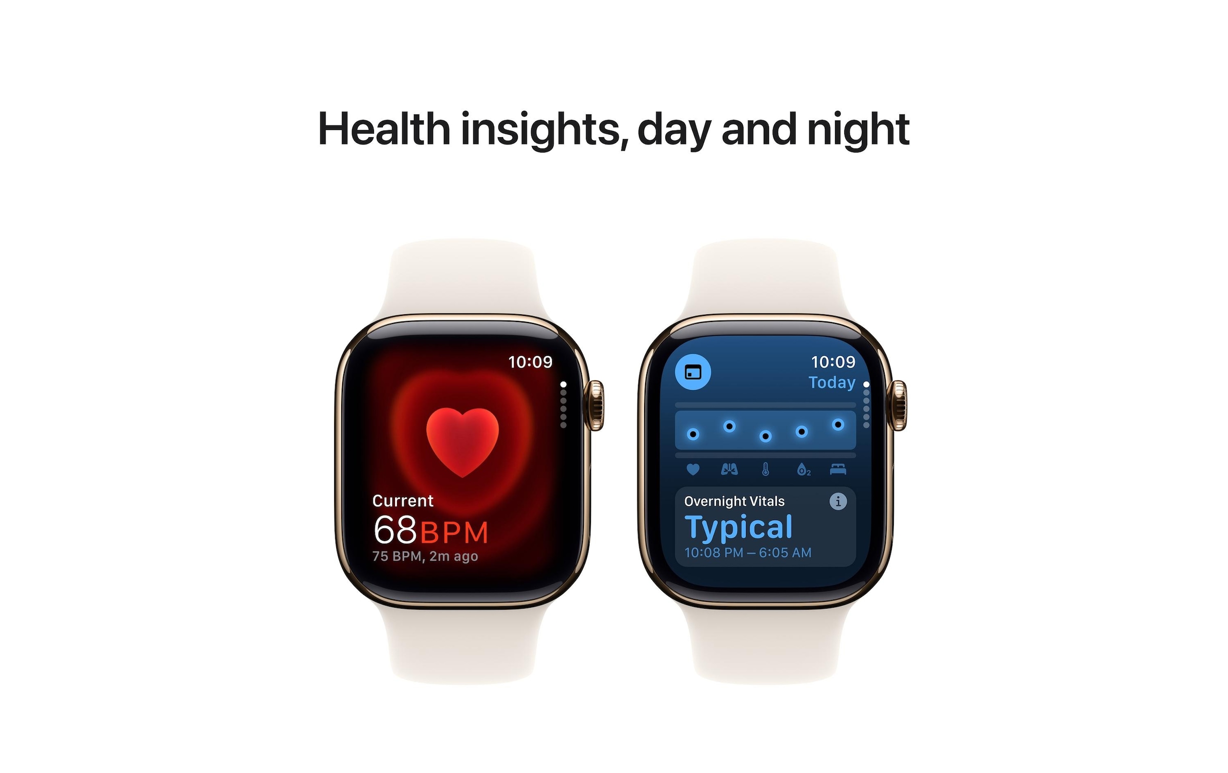 Apple Watch Series 10 Titan, 42 mm, GPS + Cellular, Sport Band S/M, Goldfarben