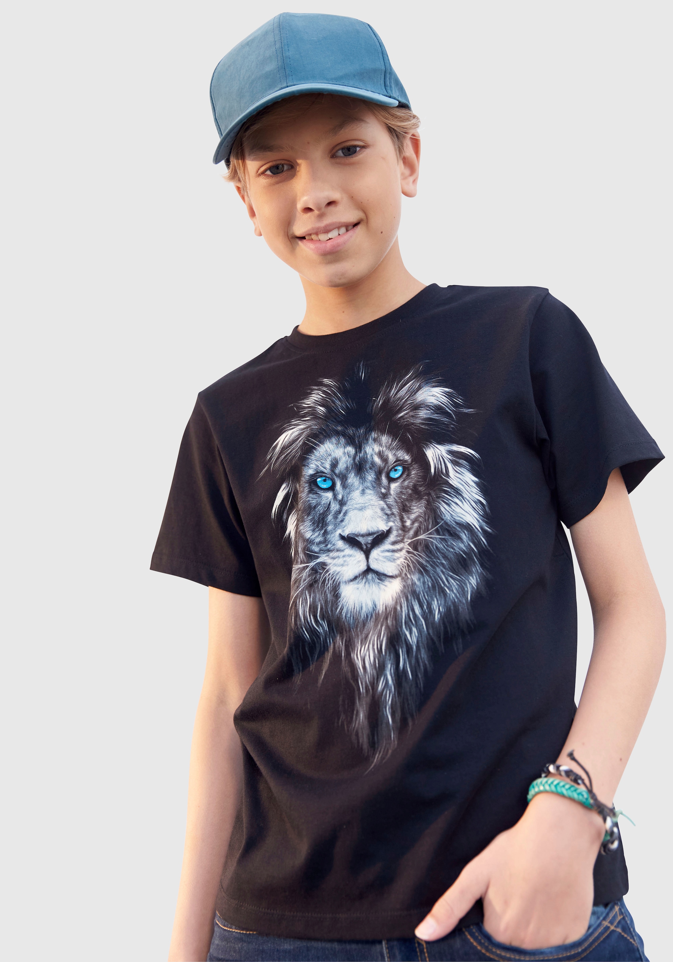 | »LION online BLUE Jelmoli-Versand EYES« ✵ T-Shirt WITH KIDSWORLD bestellen