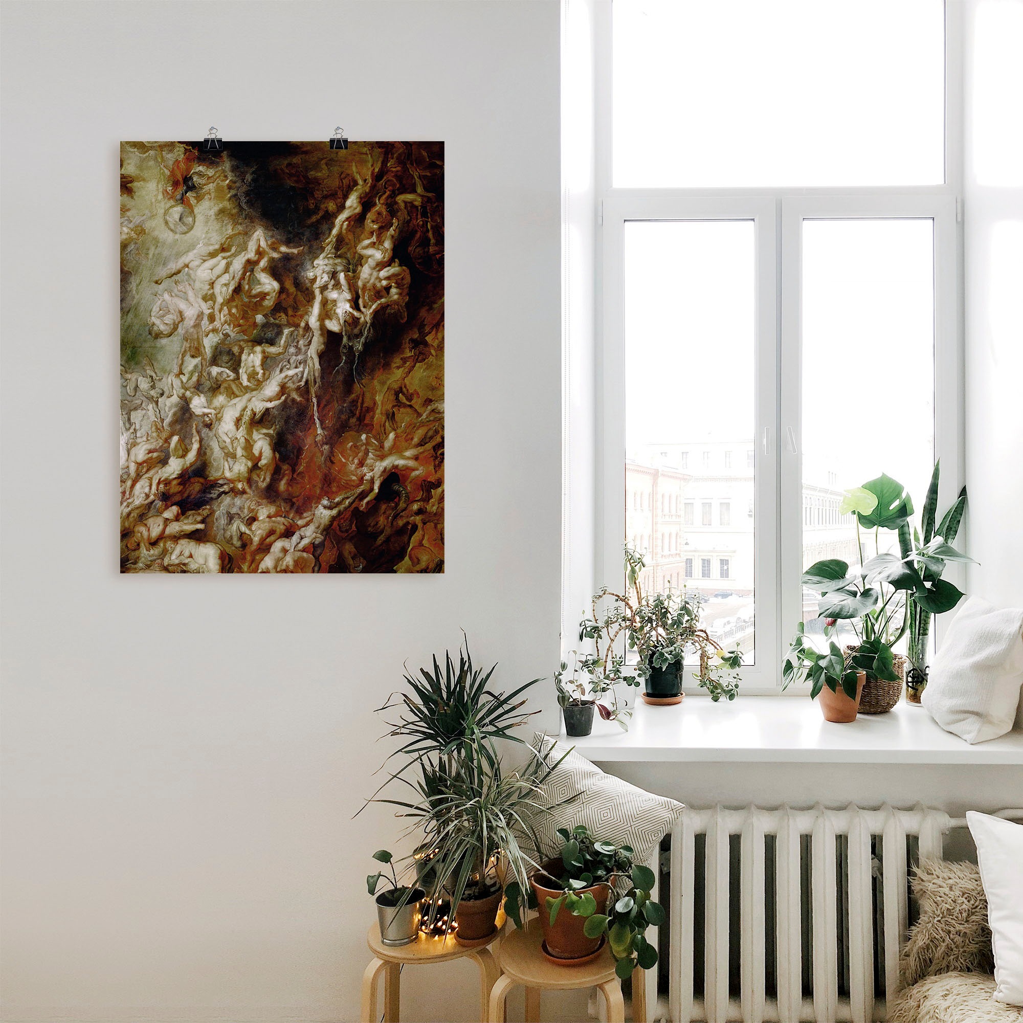 Artland Kunstdruck »Höllensturz der Verdammten I«, klassische Fantasie, (1 St.), als Leinwandbild, Poster, Wandaufkleber in verschied. Grössen
