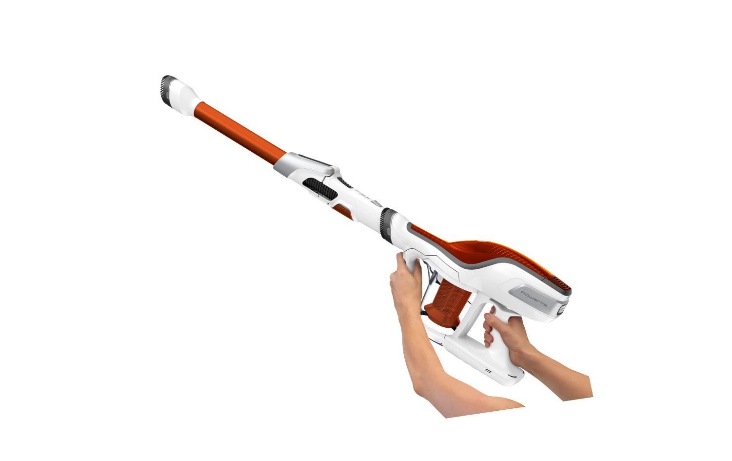 Rowenta Akku-Bodenstaubsauger »AIR FORCE FLEX 560 Weiss und Orange«