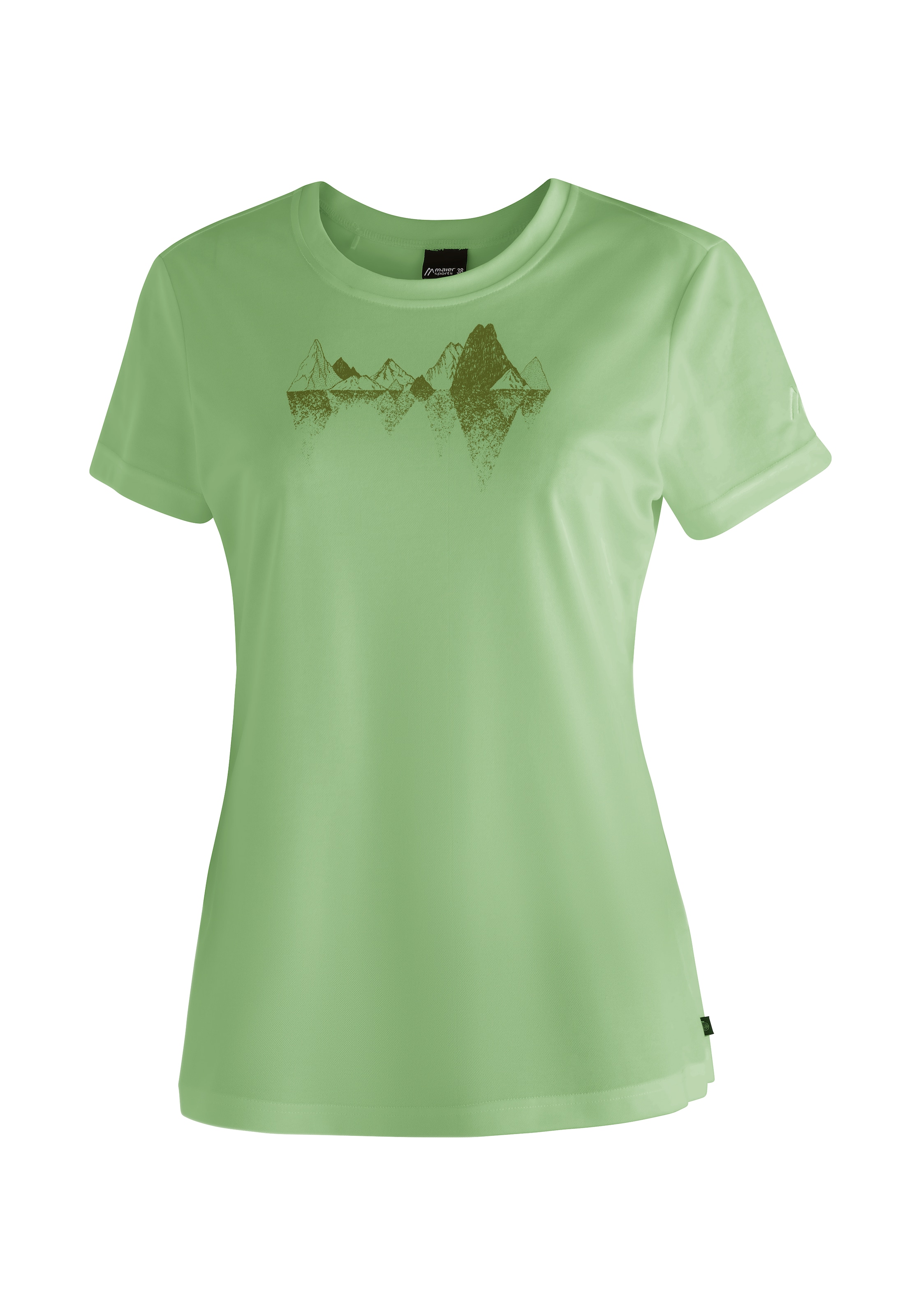 Maier Sports T-Shirt "Tilia Pique W" Damen Kurzarmshirt, leichtes Sommer Funktionsshirt, Rundhals, Reg Fit