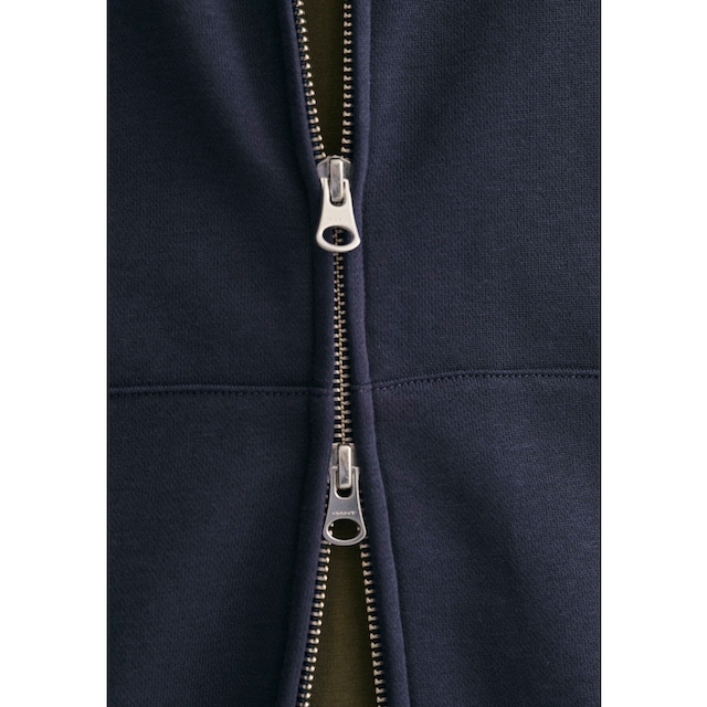 Gant Sweatshirt »REG SHIELD FULL ZIP SWEAT«, mit Logostickerei auf der Brust  online kaufen | Jelmoli-Versand