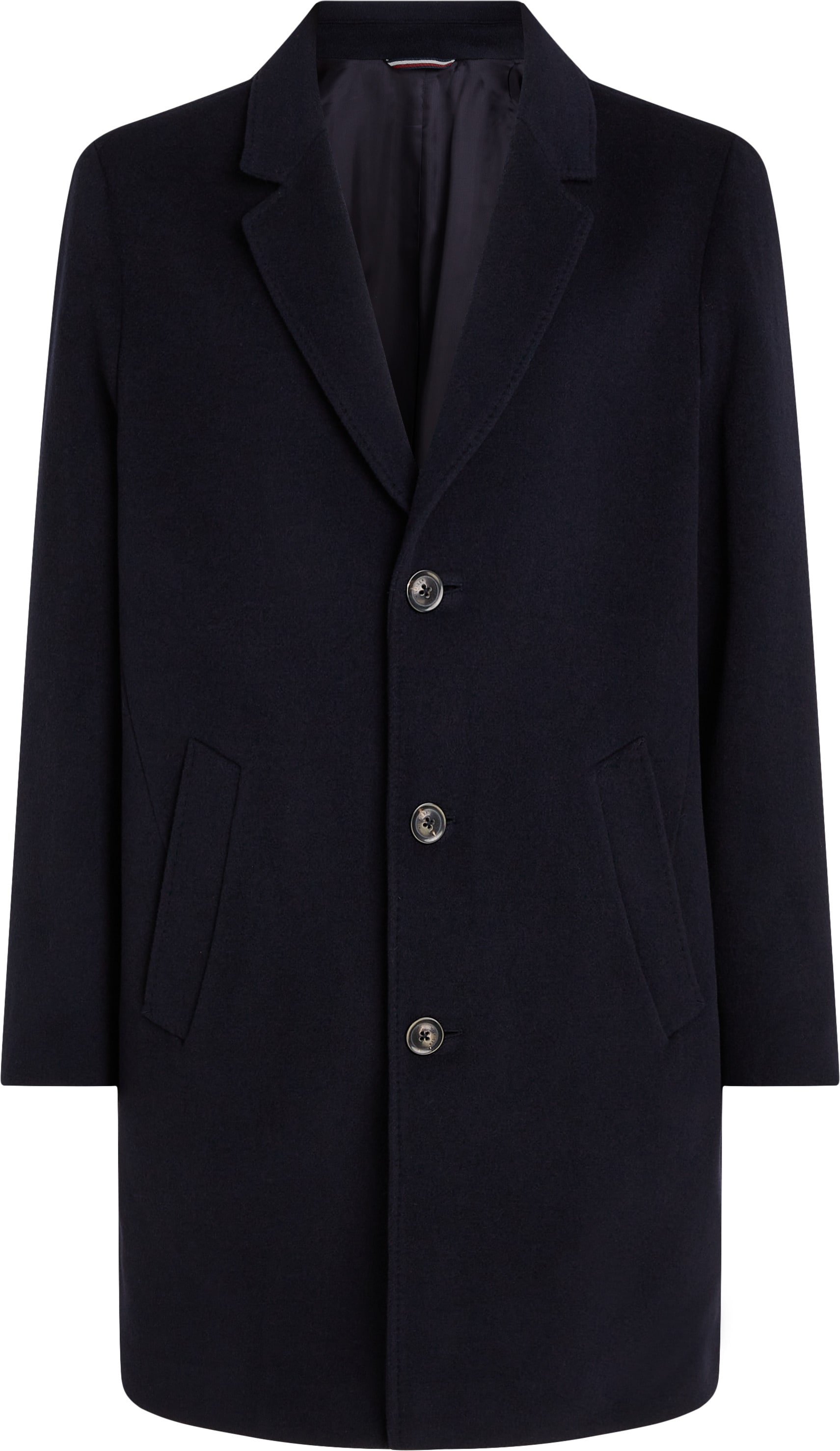 Tommy Hilfiger Big & Tall Wollmantel »BT-WOOL MIX COAT-B«, in Grossen Grössen, mit hochwertigen Knöpfen