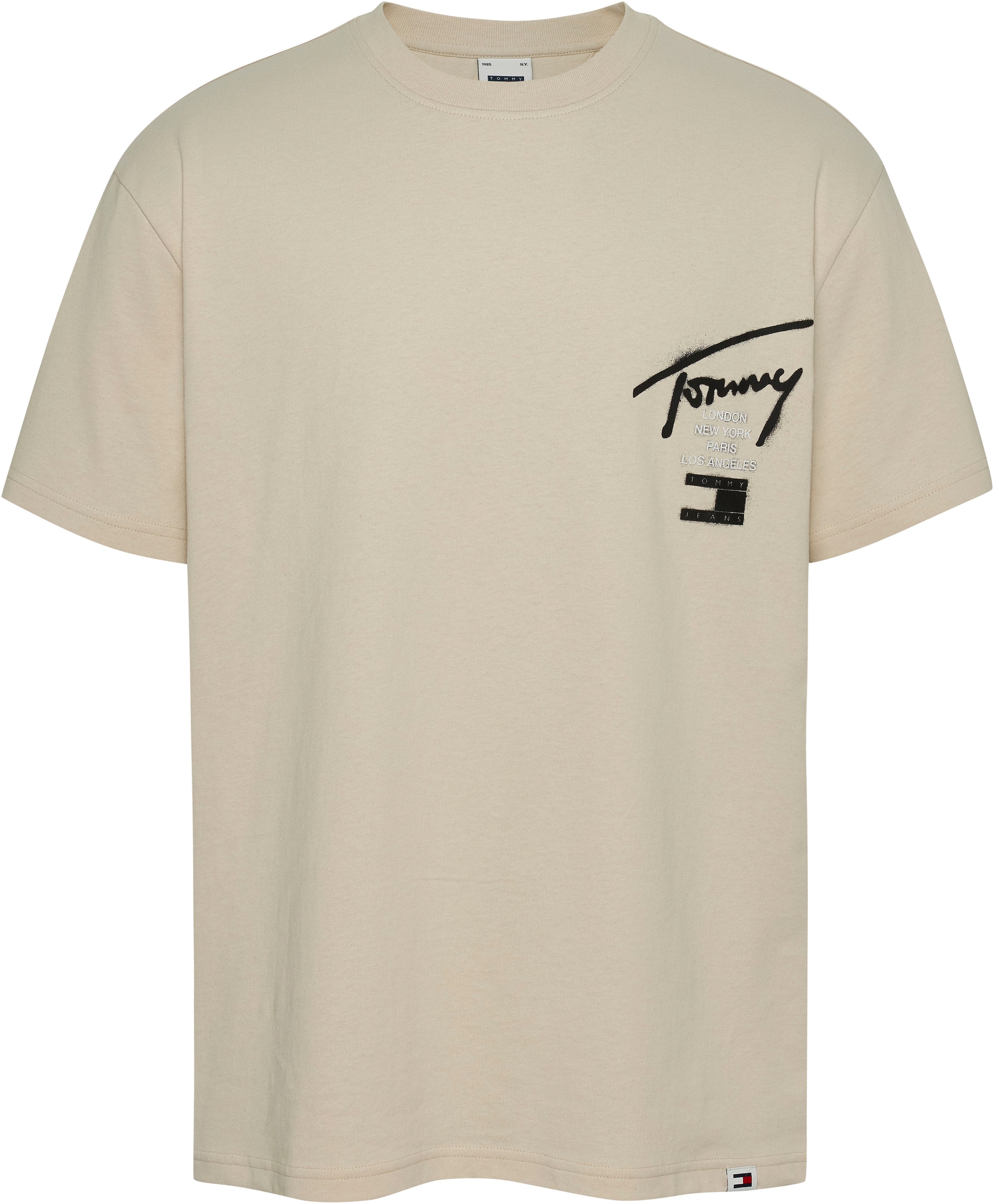 Tommy Jeans T-Shirt »TJM REG GRAFFITI SIG TEE EXT«, mit Logoschriftzug