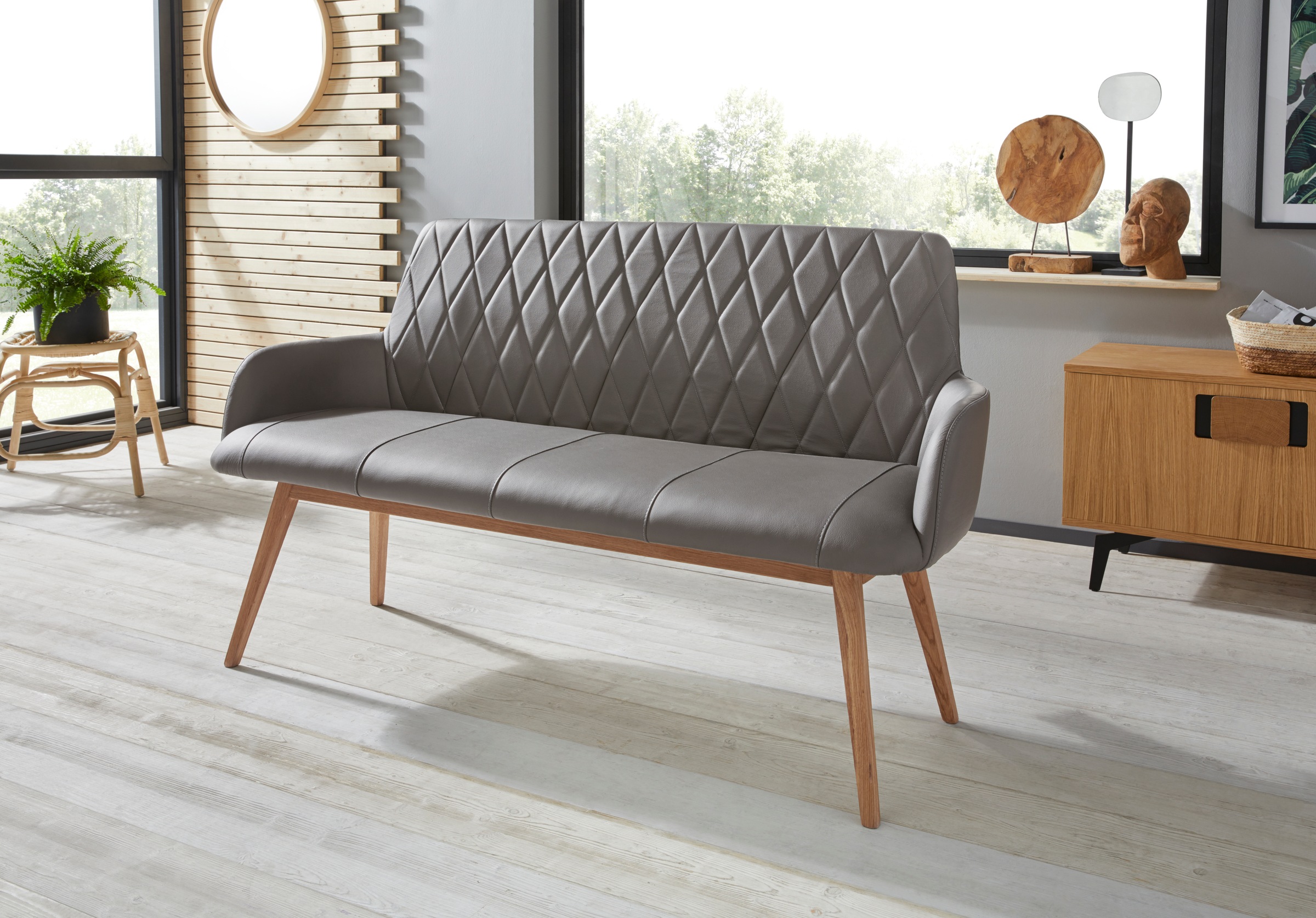 GOODproduct Sitzbank "Brest" Schuhbank, Garderobenbank, Bank Breite 160 cm