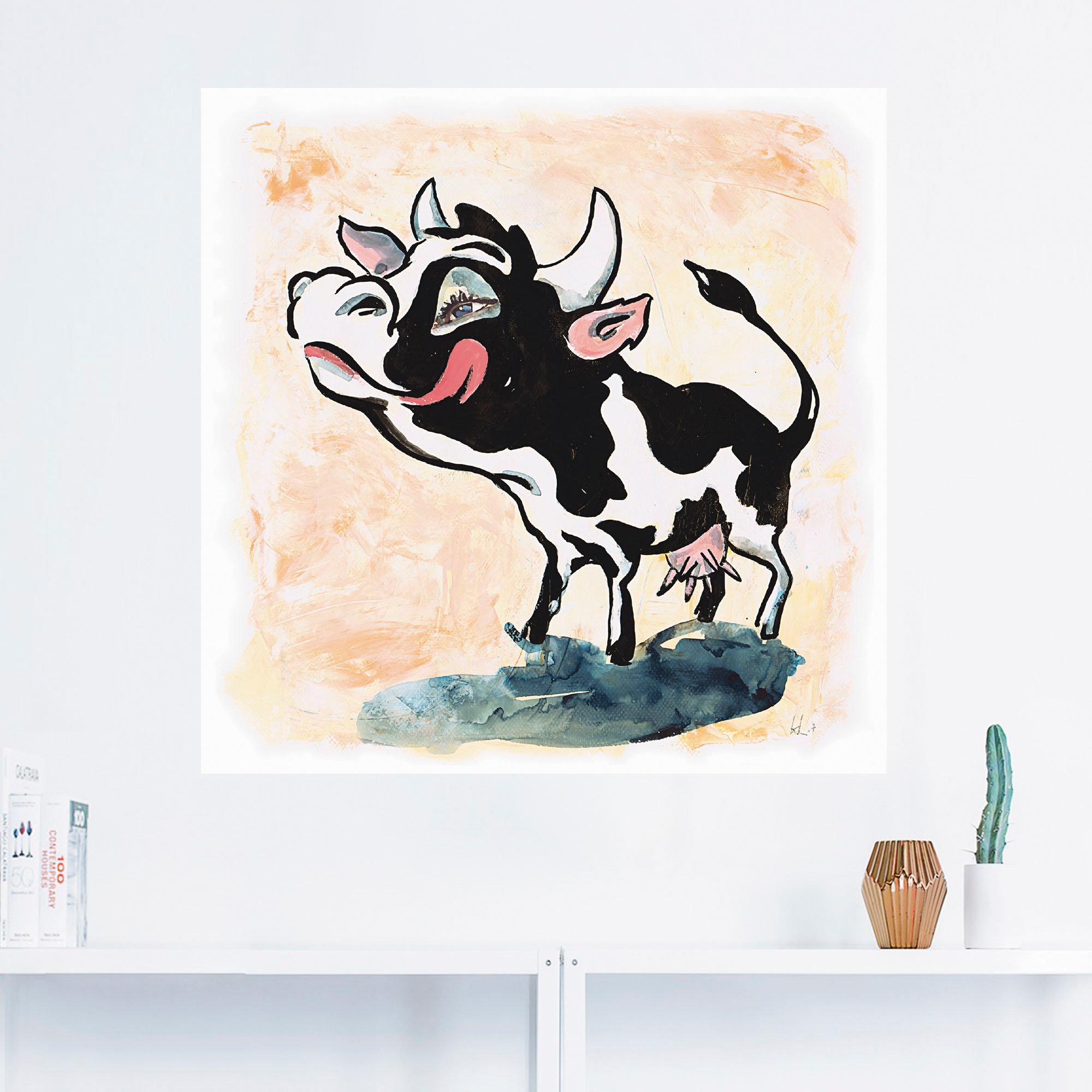 Artland Wandbild »Schleckermäulchen«, Humor, (1 St.), als Alubild, Leinwandbild, Wandaufkleber oder Poster in versch. Grössen