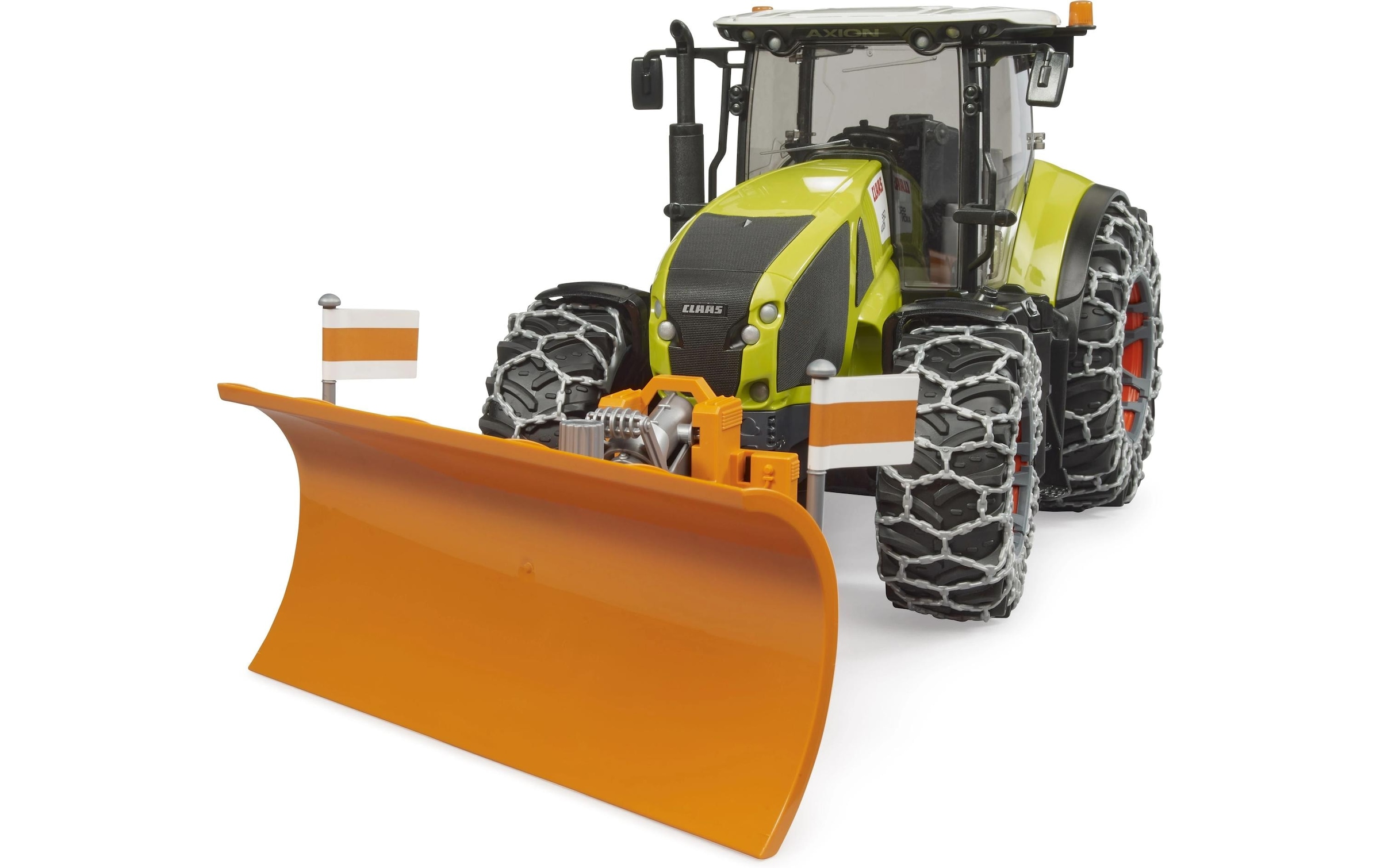 Bruder® Spielzeug-Traktor »Traktor Claas Axion 950 mit Schneeketten und Räumschild«