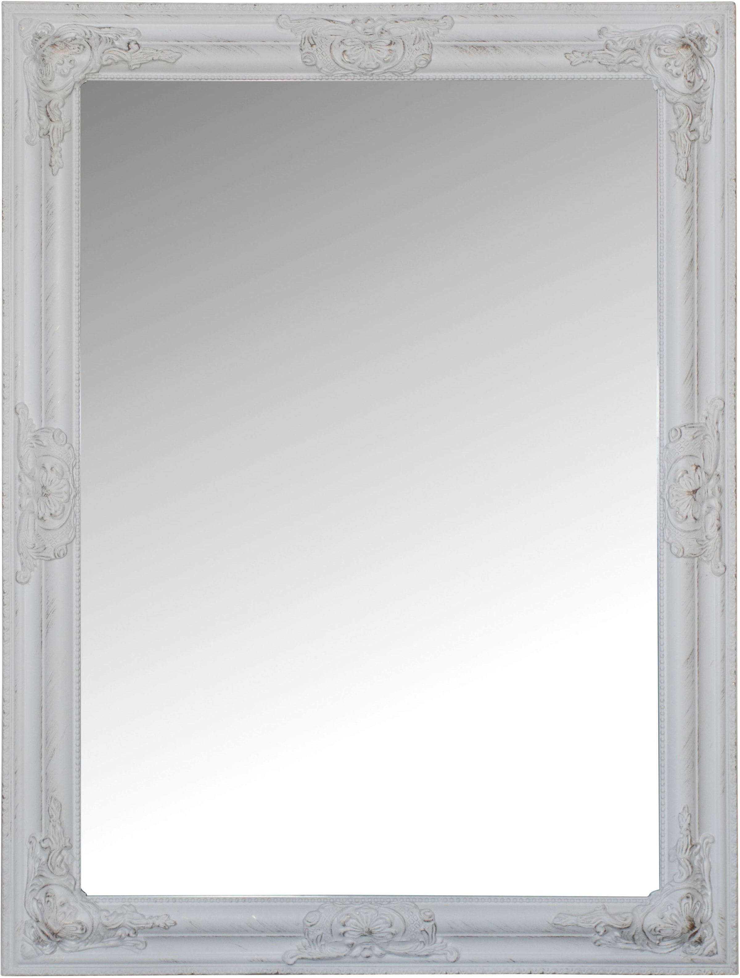 Myflair Möbel & Accessoires Wandspiegel online Jelmoli-Versand Facettenschliff kaufen St.), mit | Spiegel mit rechteckig, Rahmen »Xub«, weiss, Antik-Finish, (1