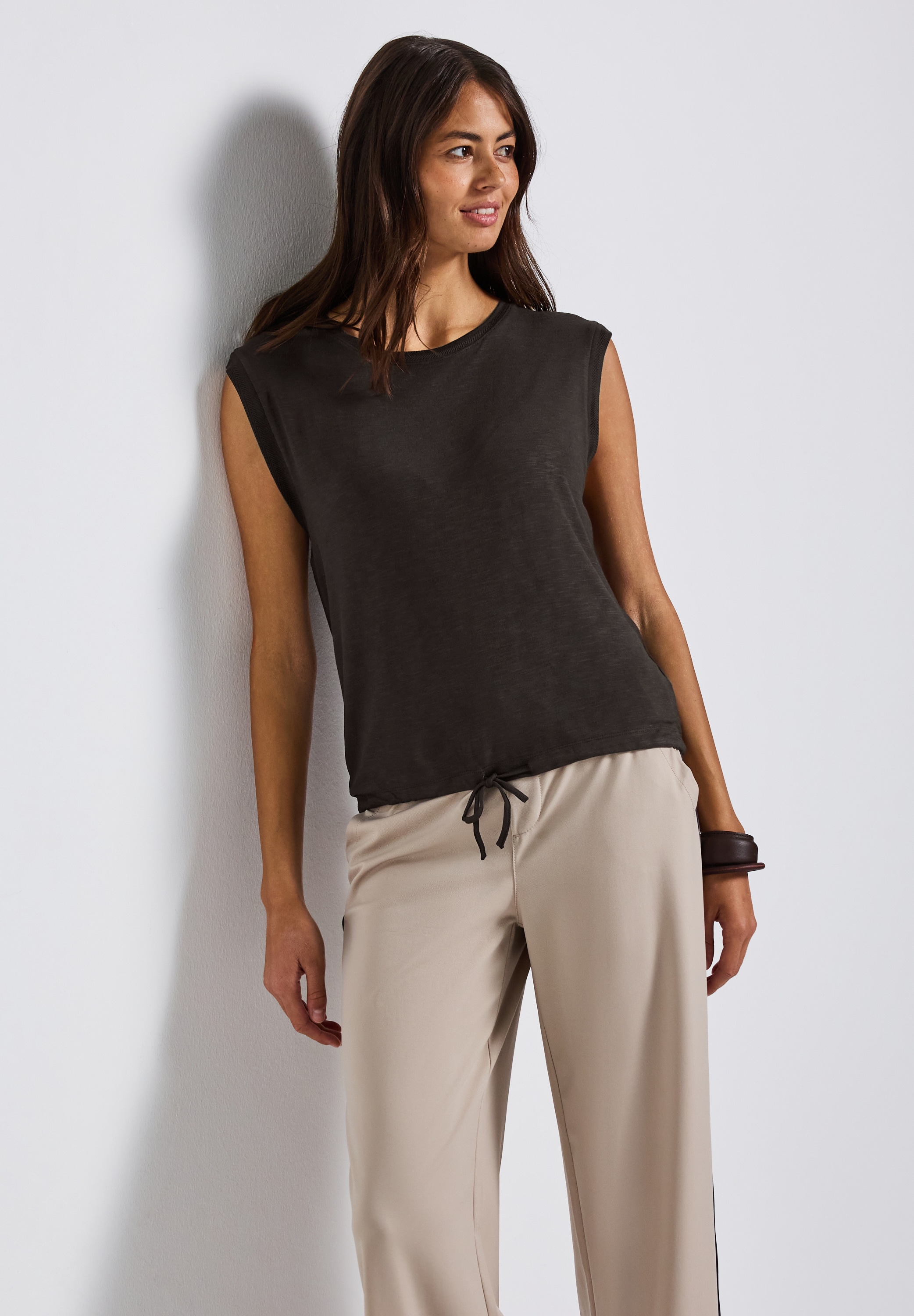 STREET ONE Shirttop, mit Dekotapes