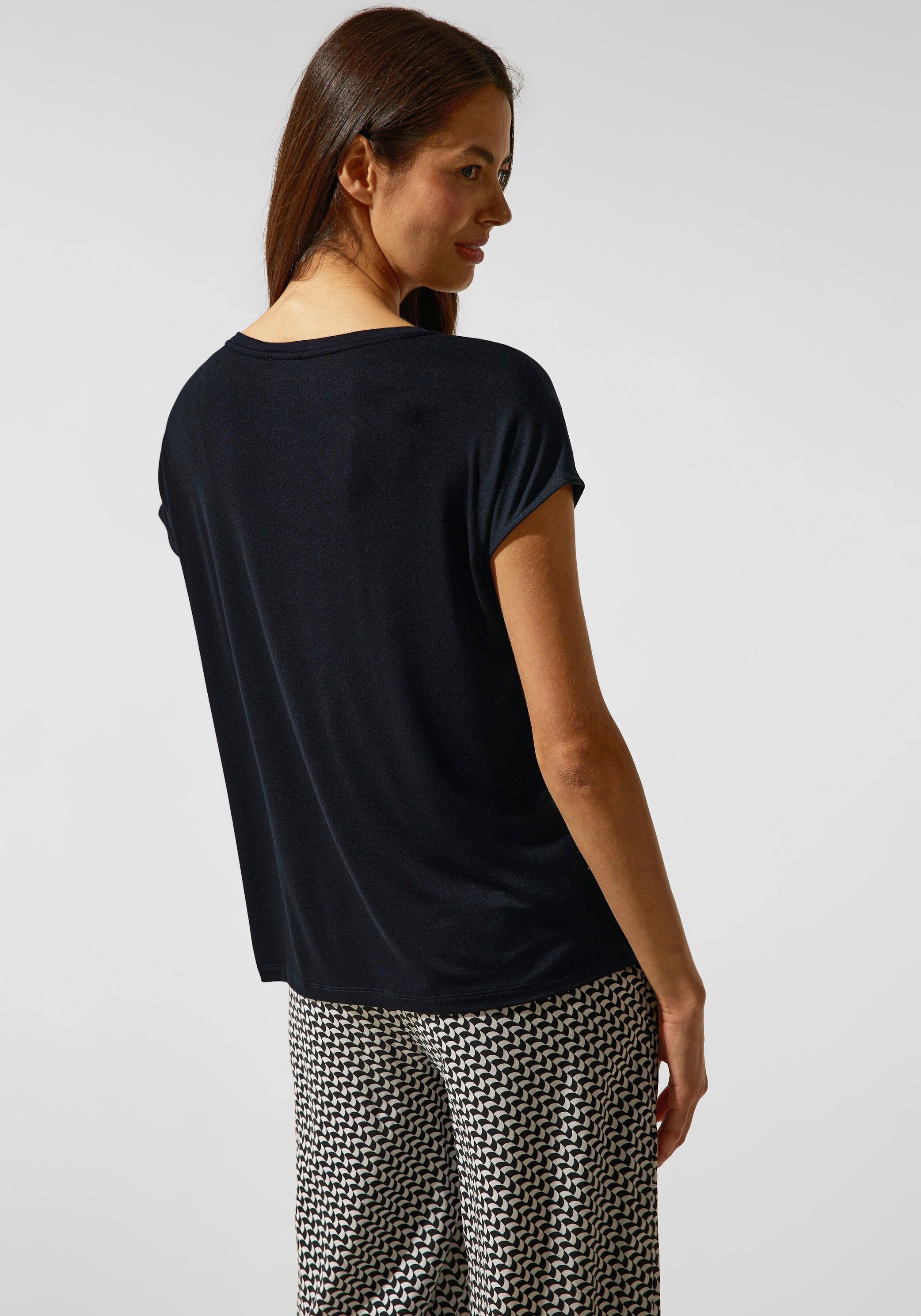 STREET ONE Shirttop, mit überschnittenen Schultern online kaufen bei  Jelmoli-Versand Schweiz