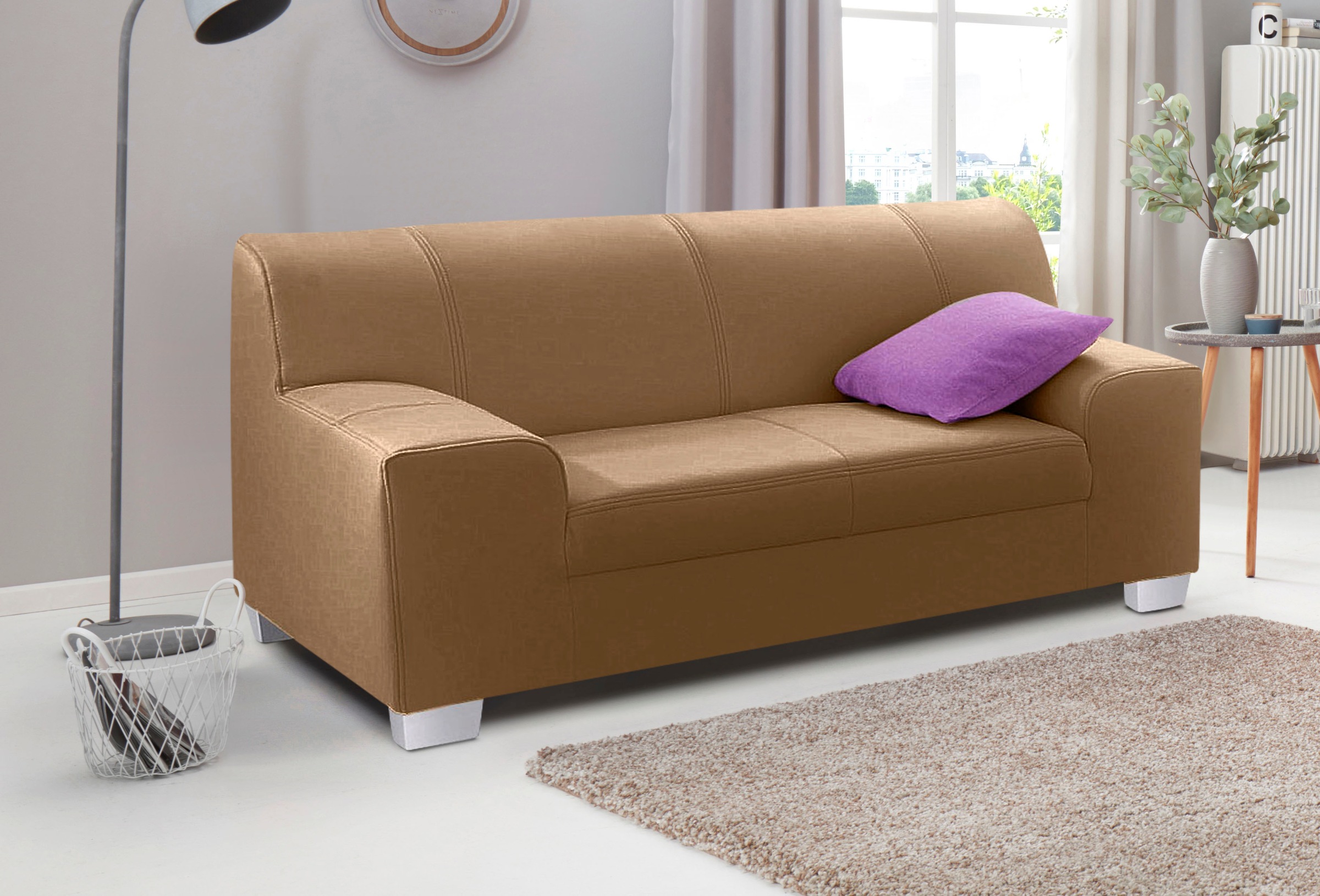 DOMO collection 2-Sitzer »Amando zeitlos und modern, komfortabel,«, in vielen Bezugsvarianten, auch in Leder
