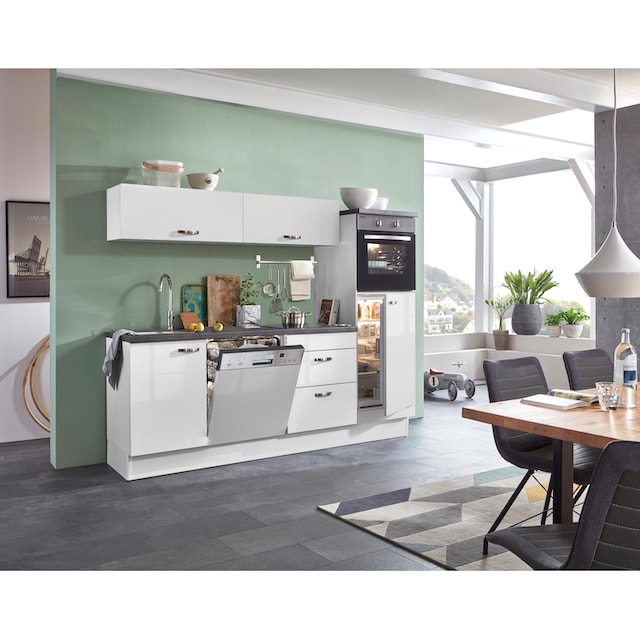 ❤ OPTIFIT Küchenzeile »Cara«, mit Vollauszügen und Soft-Close-Funktion,  Breite 240 cm bestellen im Jelmoli-Online Shop