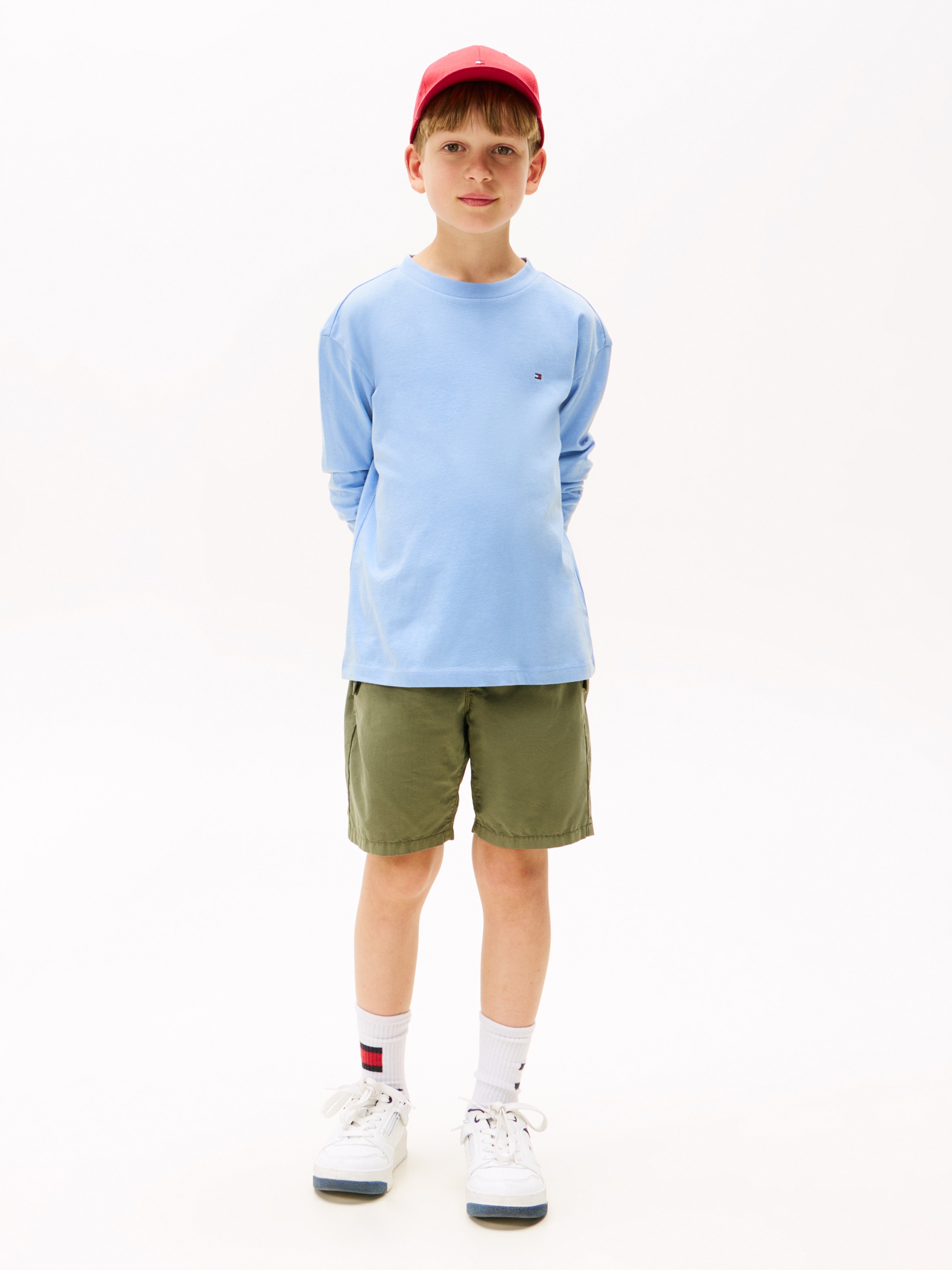 Tommy Hilfiger Langarmshirt »ESSENTIAL T-SHIRT LS«, für Kinder bis 16 Jahre, Markenlogo