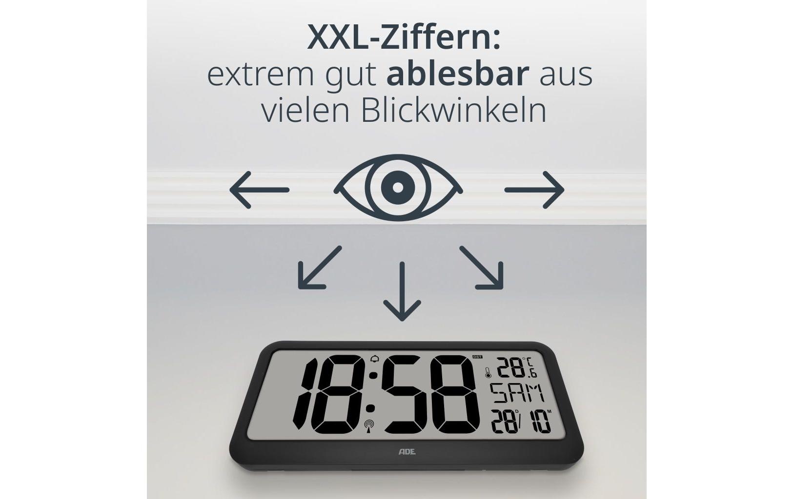 ADE Funkwecker »Schwarz«