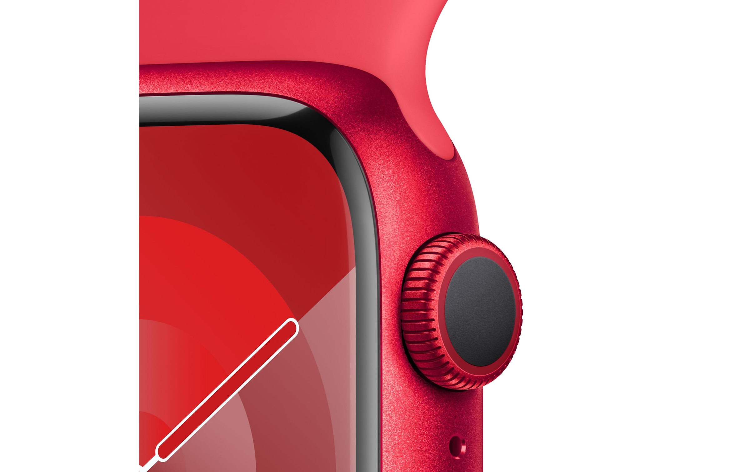 Apple Smartwatch »Series 9, GPS, Aluminium-Gehäuse mit Sportarmband«, Watch OS 10, 64 GB,)