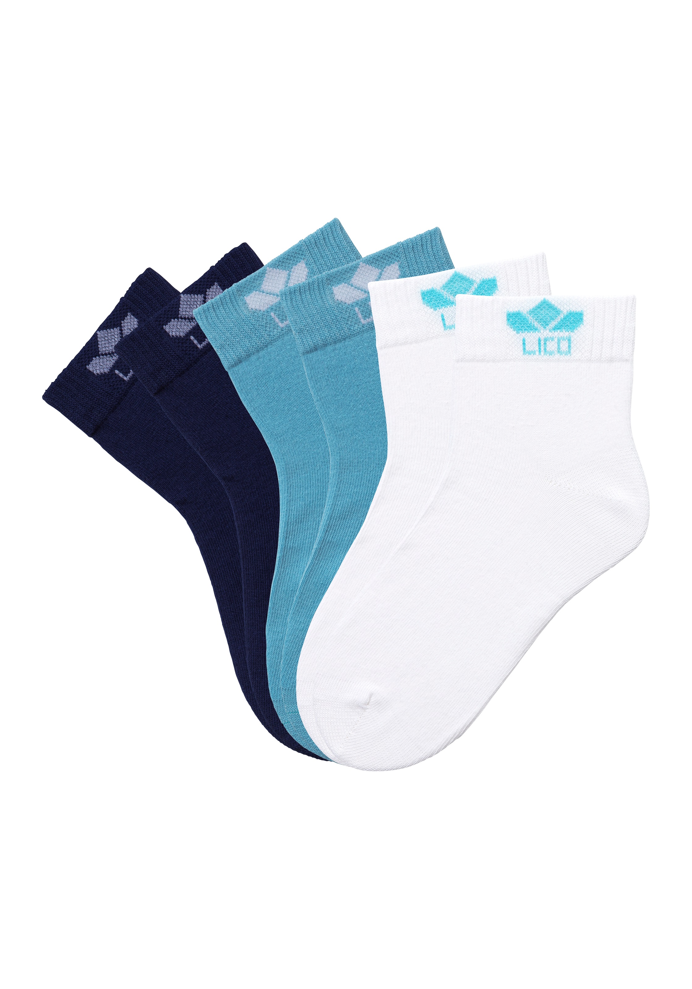 Lico Kurzsocken, (6 Paar), mit eingestricktem Logo im Bündchen kaufen