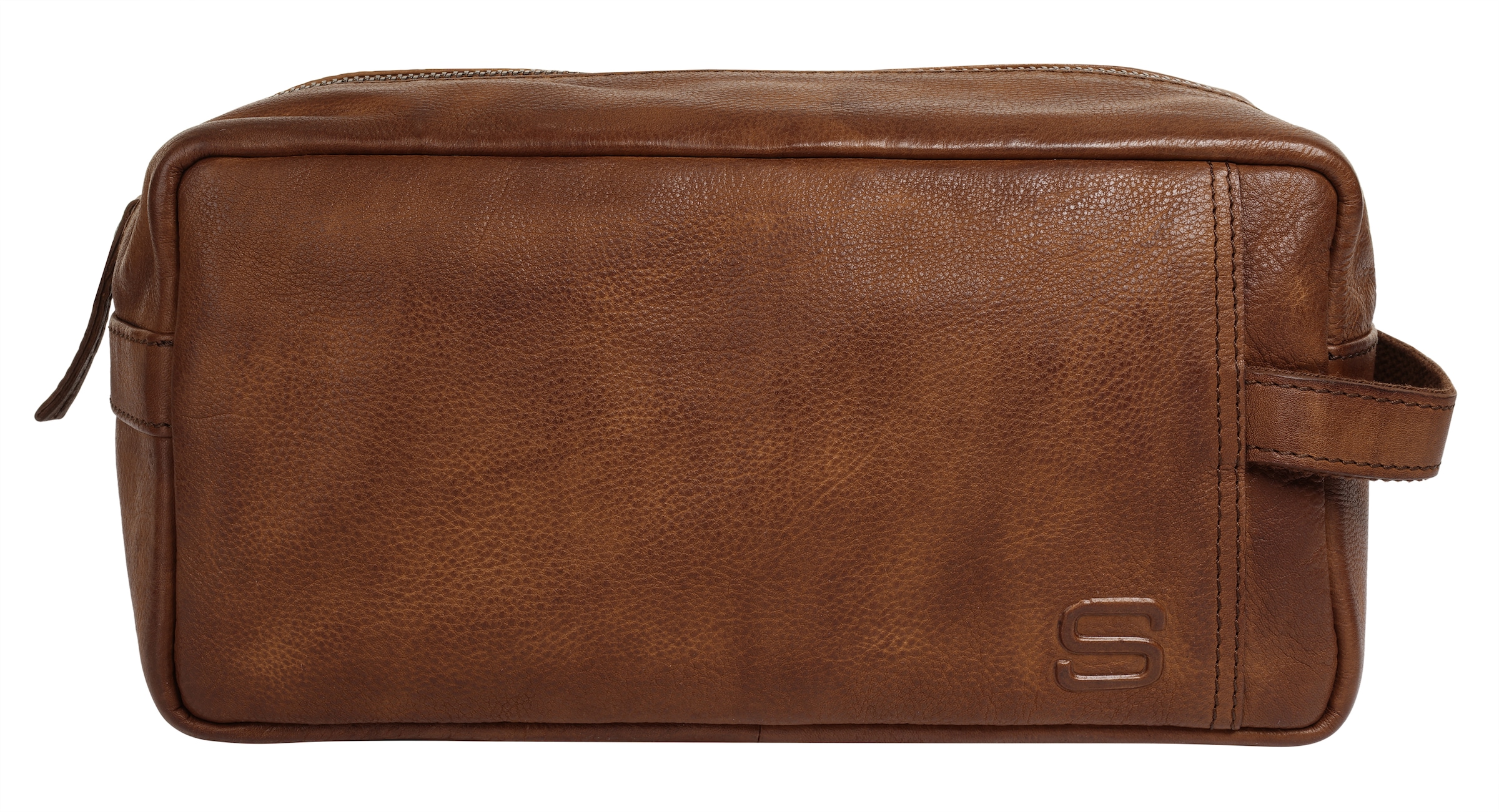 Spikes & Sparrow Kulturbeutel »TOILETRY BAG«, echt Leder