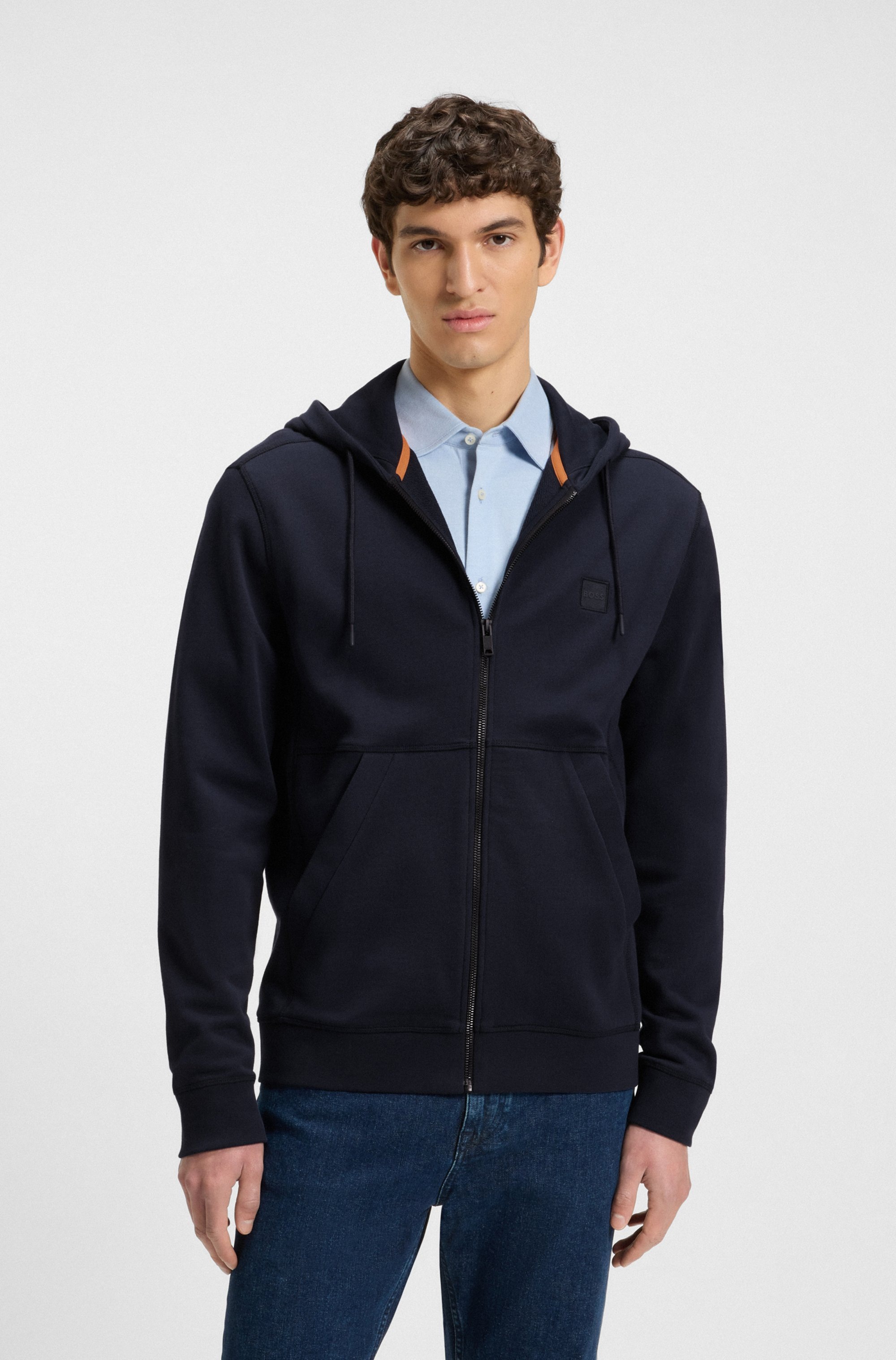 BOSS ORANGE Kapuzensweatjacke »Zetalky« mit Kängurutasche
