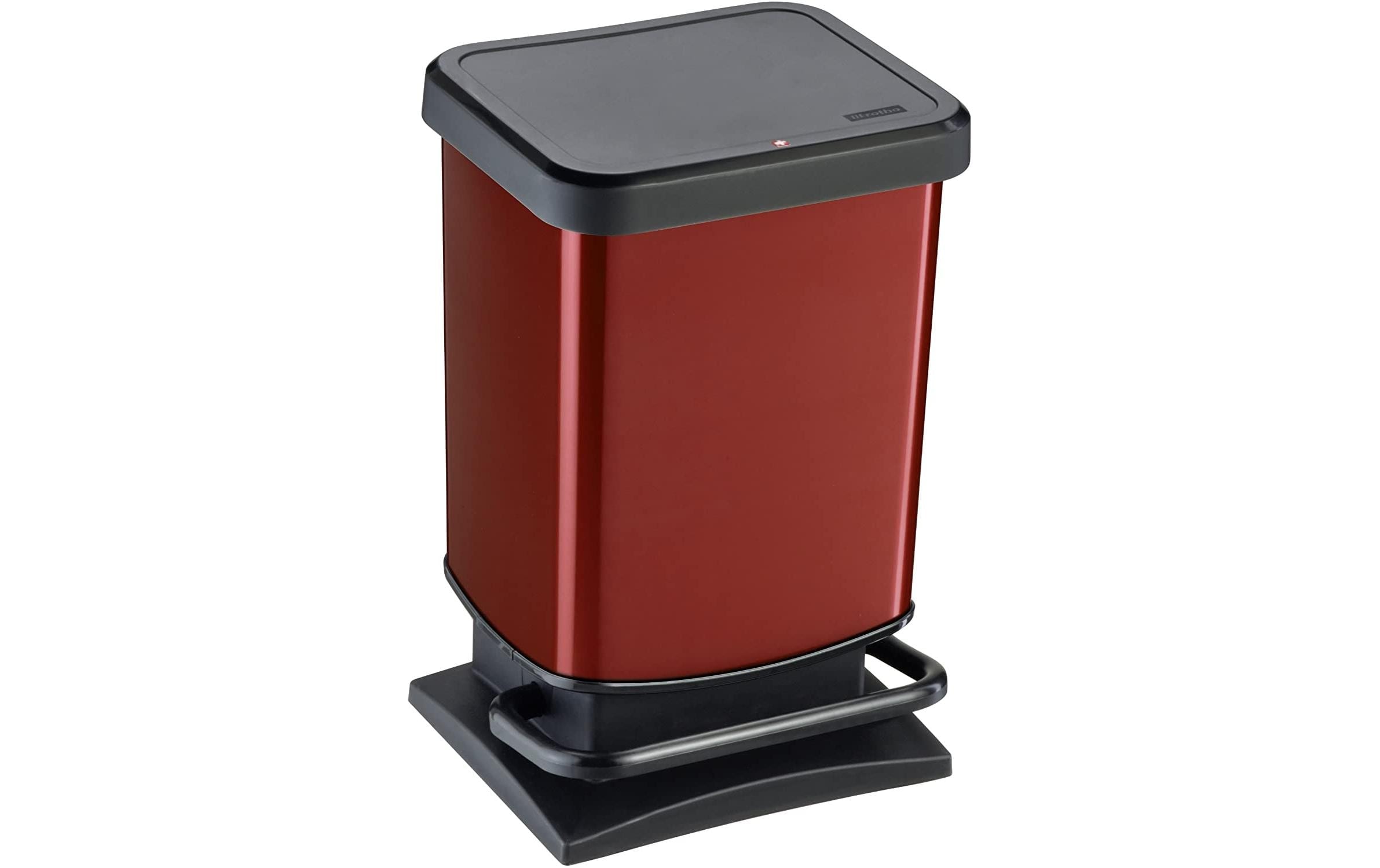 ROTHO Mülleimer »Paso rot metallic« 1 Behälter