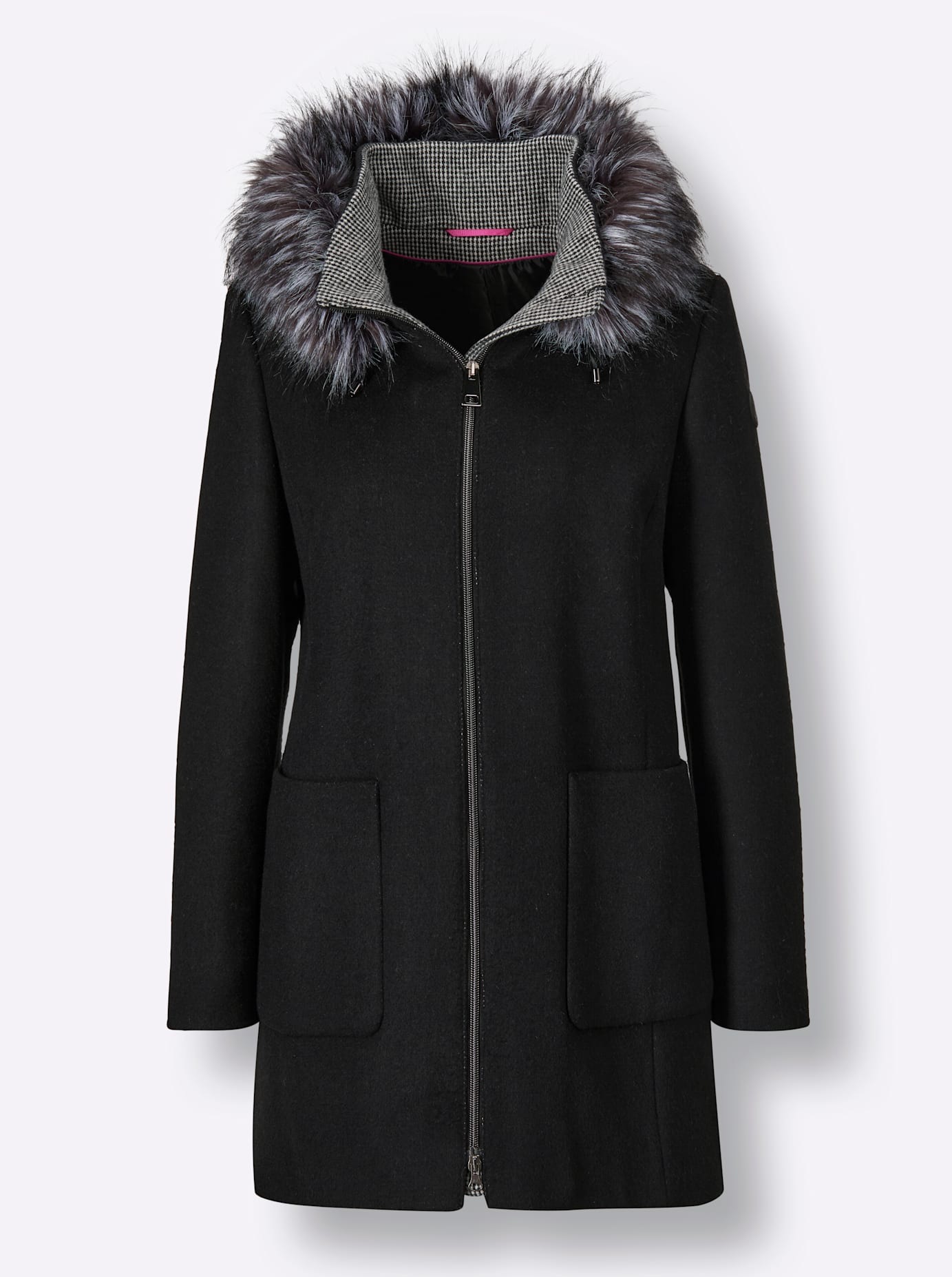 Langjacke, mit Kapuze
