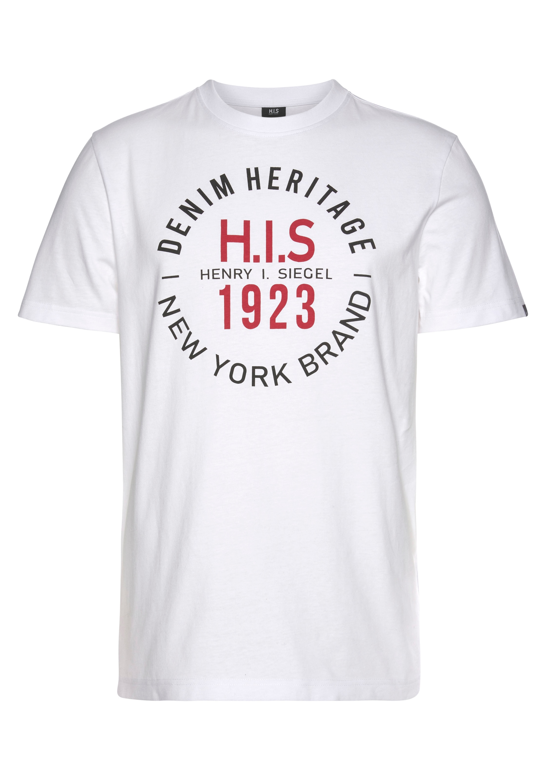 H.I.S Rundhalsshirt, mit Markenprint online shoppen | Jelmoli-Versand