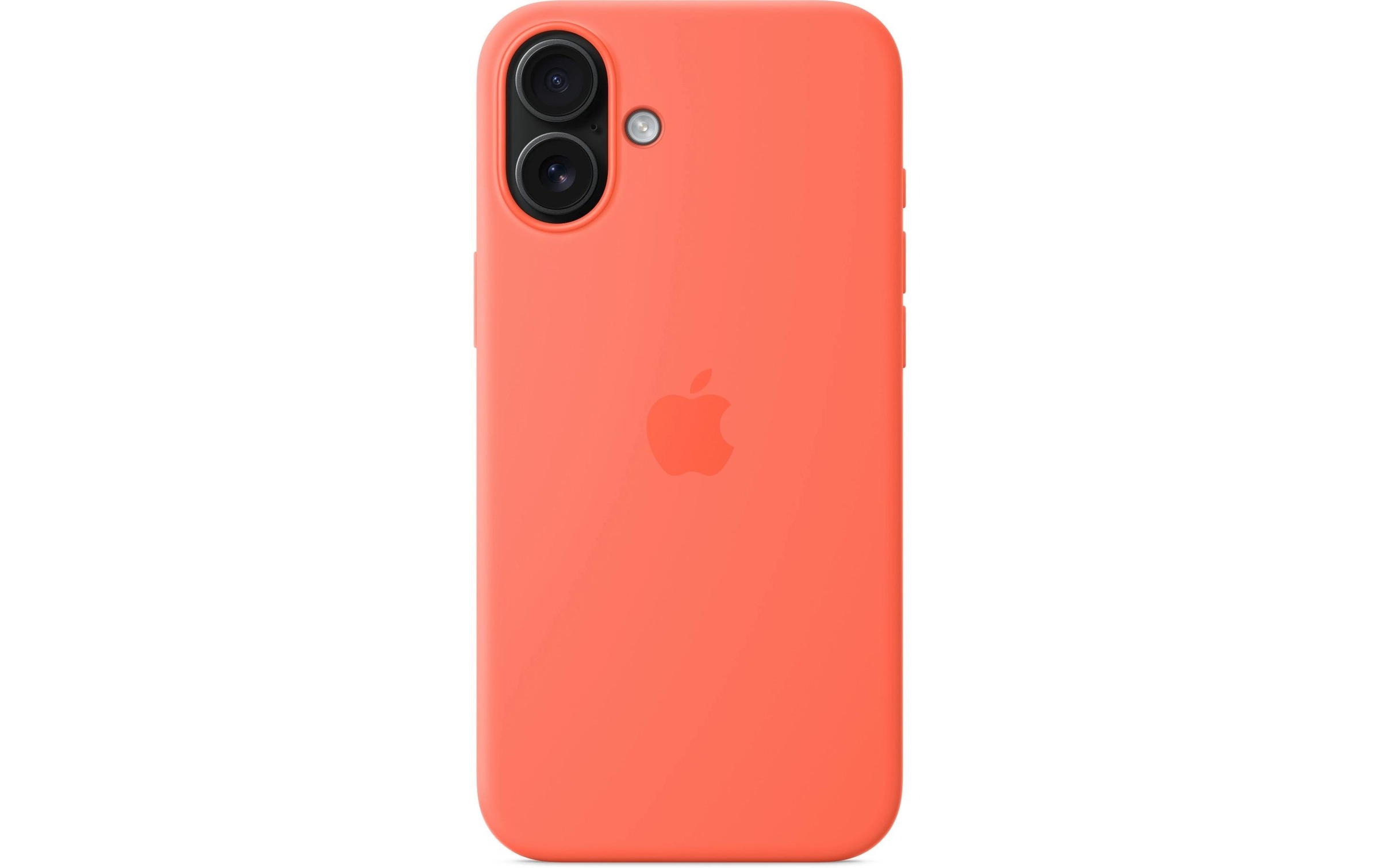 Apple Smartphone Silikon Case mit MagSafe, iPhone 16 Plus, Mandarine