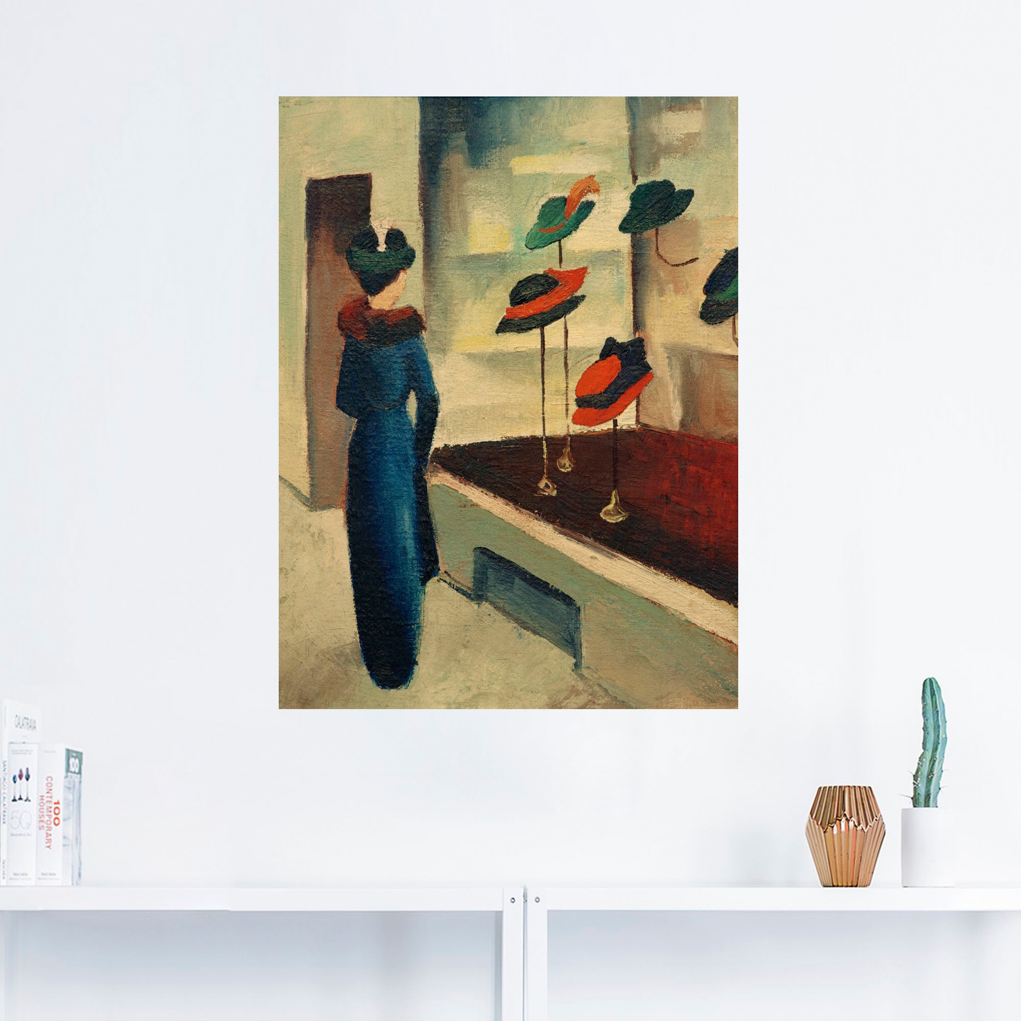 Artland Wandbild »Hutladen«, Mode, (1 St.), als Leinwandbild, Wandaufkleber oder Poster in versch. Grössen