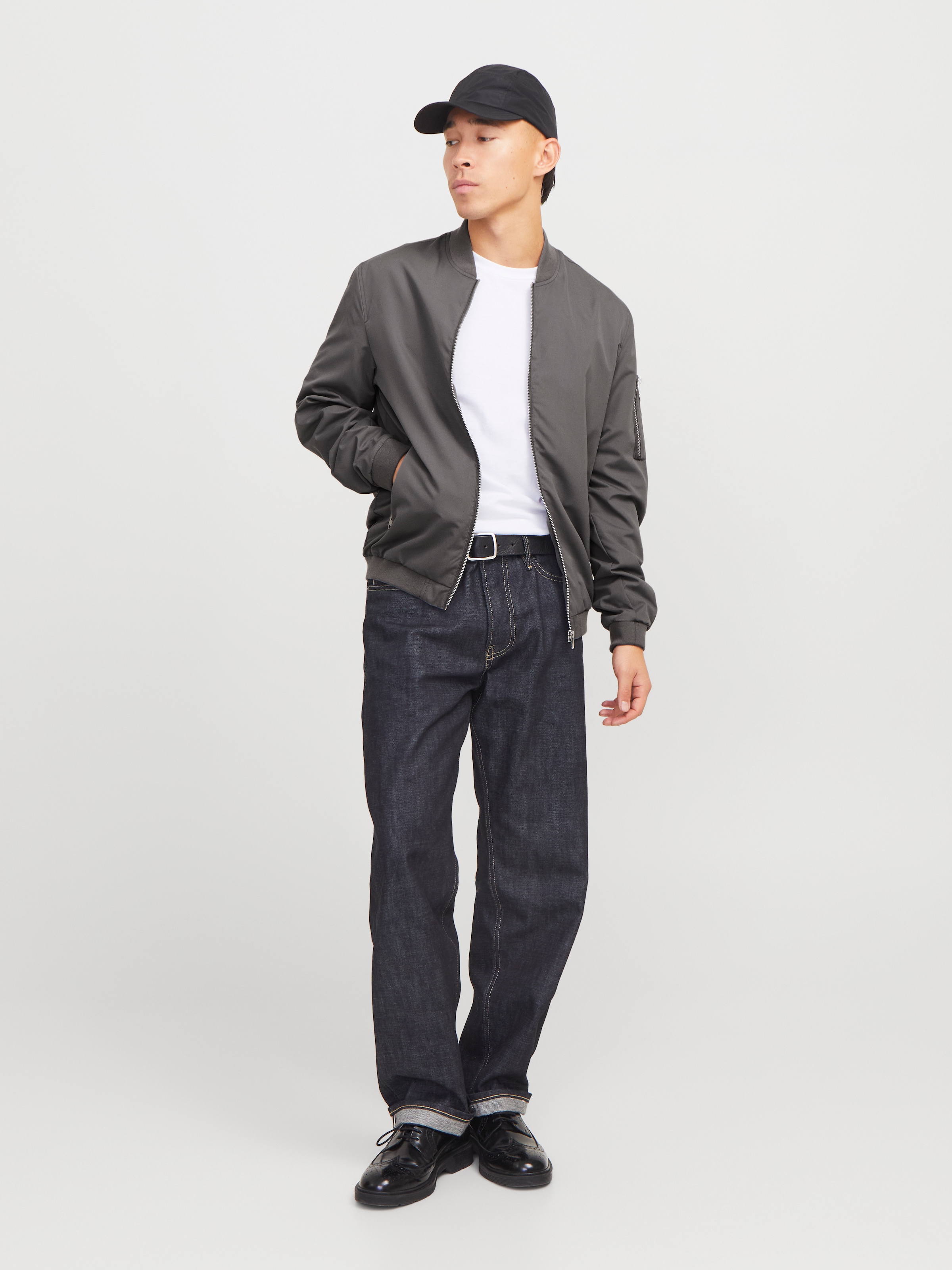 Jack & Jones Blouson »JJERUSH BOMBER NOOS«, ohne Kapuze, mit Reissverschlusstaschen