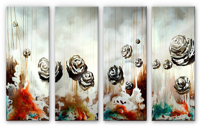 Wall-Art Mehrteilige Bilder »Paradiesische Collage (4-teilig)«, (Set, 4 St.)  online kaufen | Jelmoli-Versand