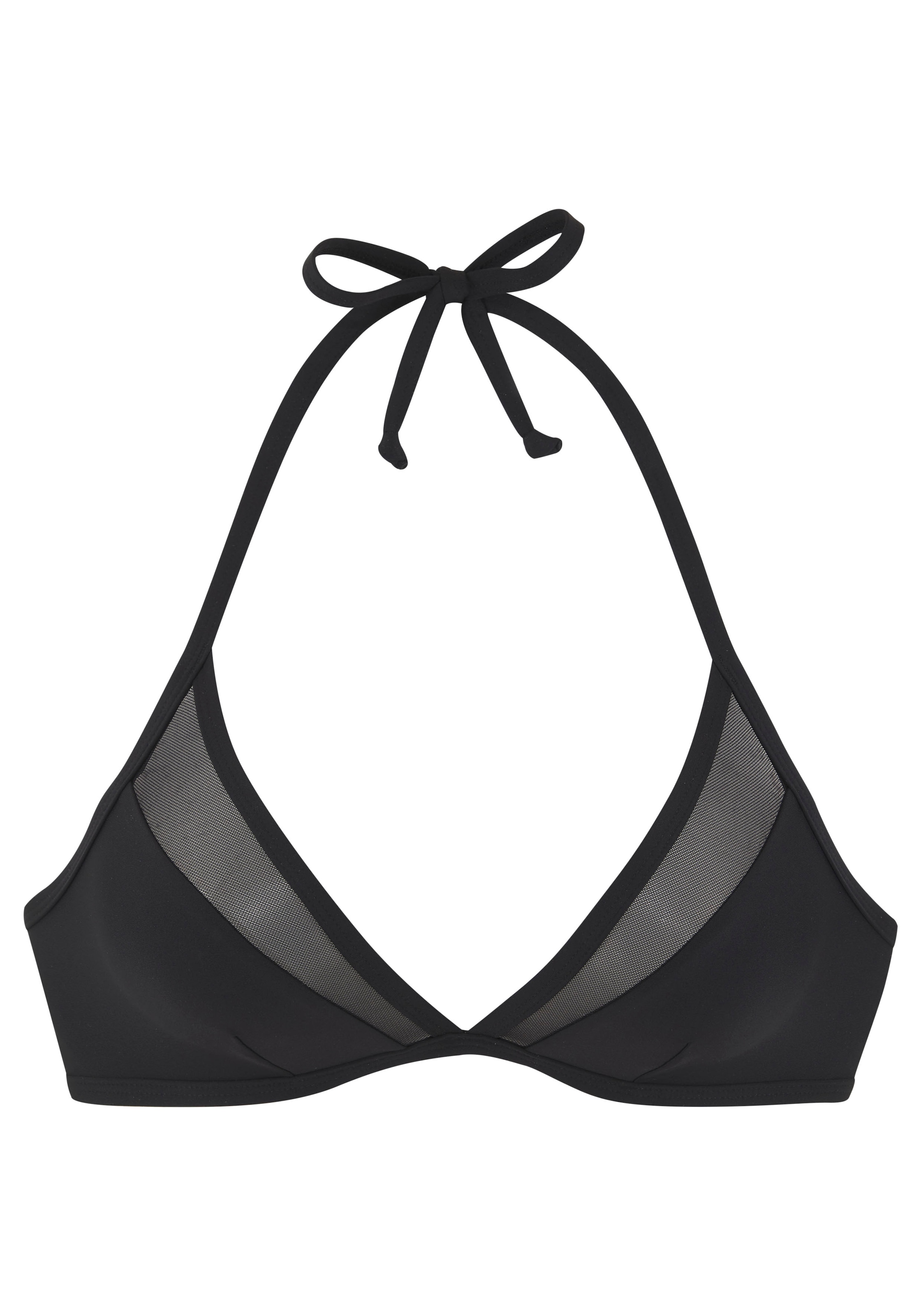 LASCANA Triangel-Bikini-Top »Mascha«, mit transparenten Mesh Einsätzen