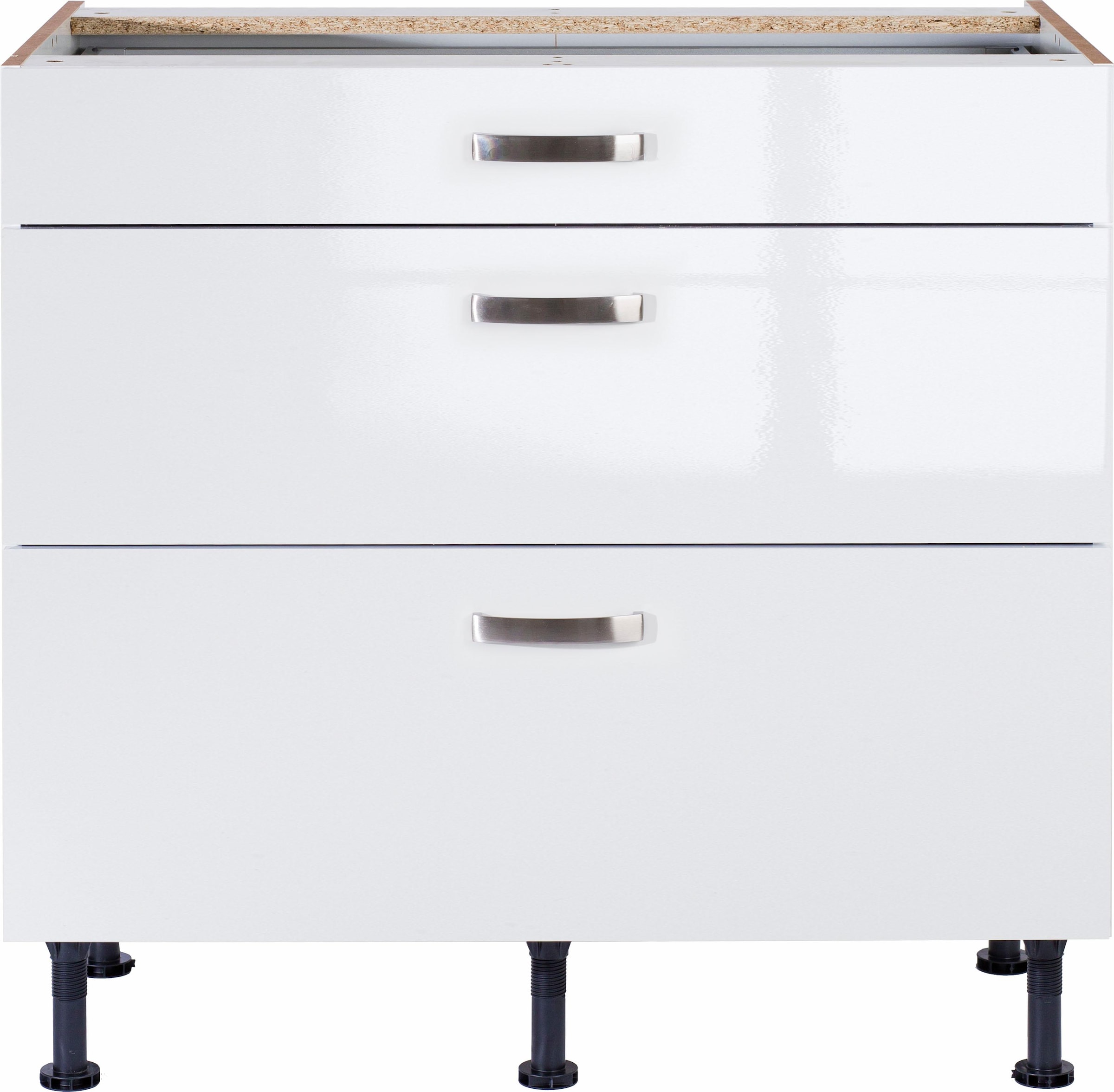 KOCHSTATION Unterschrank »KS-Cara«, Breite 90 cm, mit Vollauszügen und Soft-Close-Funktion