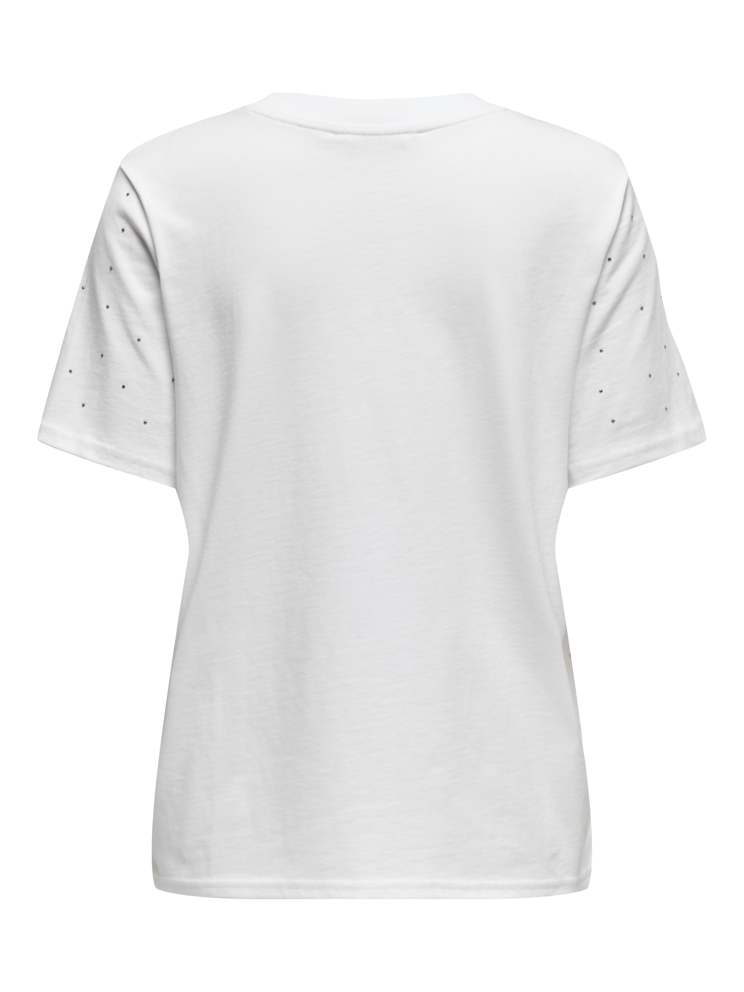 ONLY Kurzarmshirt »ONLMONJA S/S STUDS TEE JRS«, mit Glitzer-Effekt