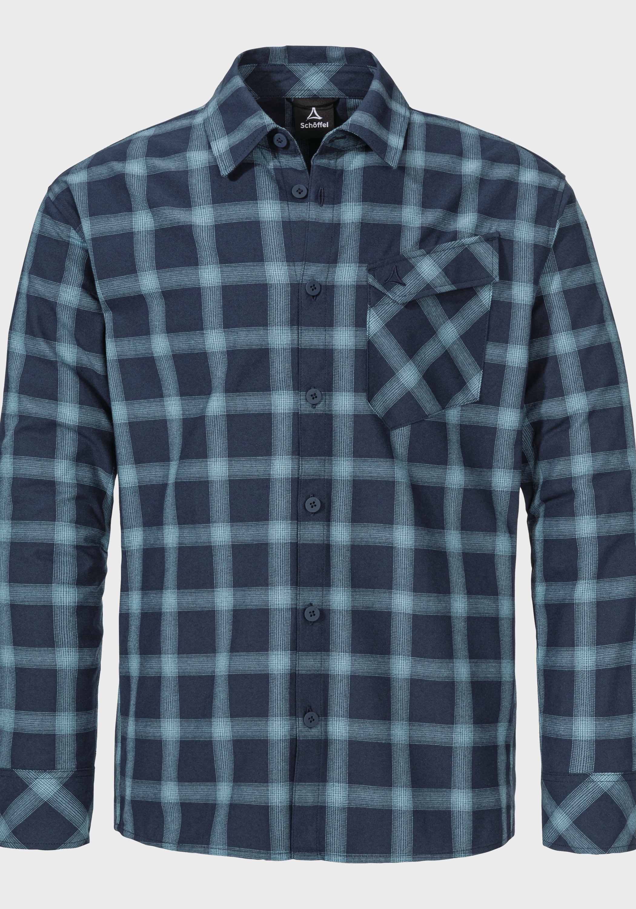 Schöffel 8820, Blau Outdoorhemd "Hiking Shirt Style Poplar Mns"