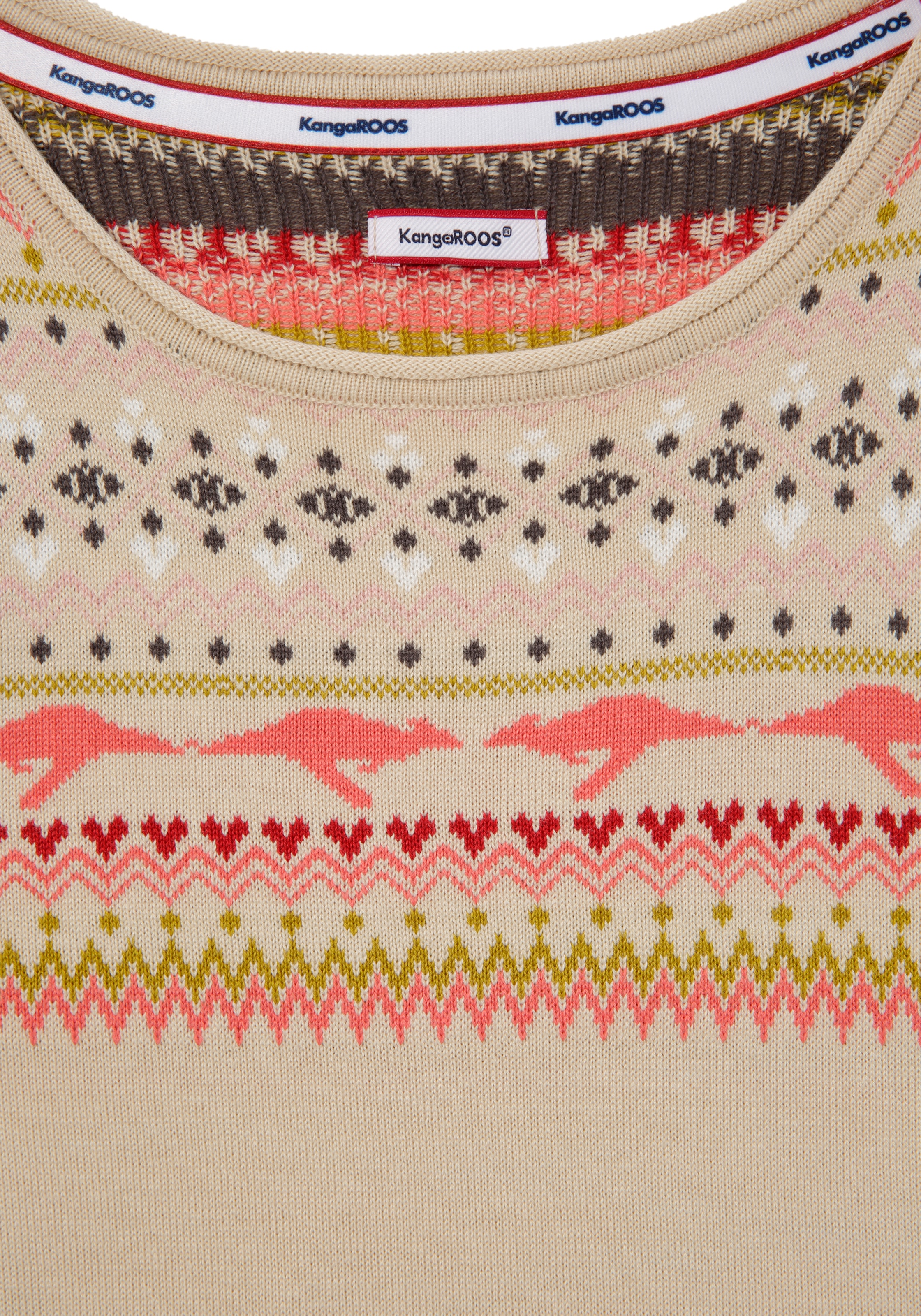 KangaROOS Norwegerpullover, im winterlichen Design