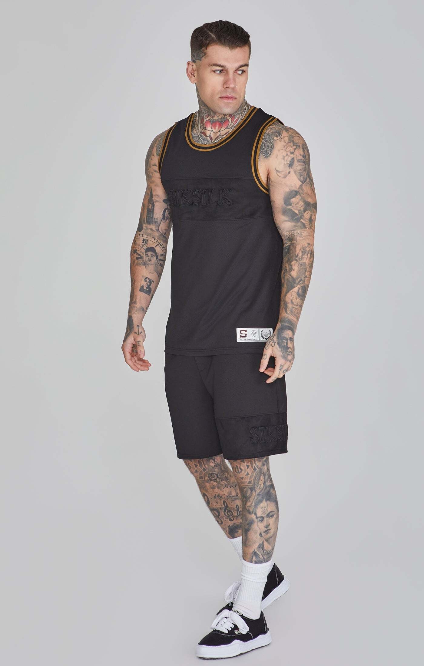 Siksilk Tanktop »Siksilk Top Basketball Vest in Black«
