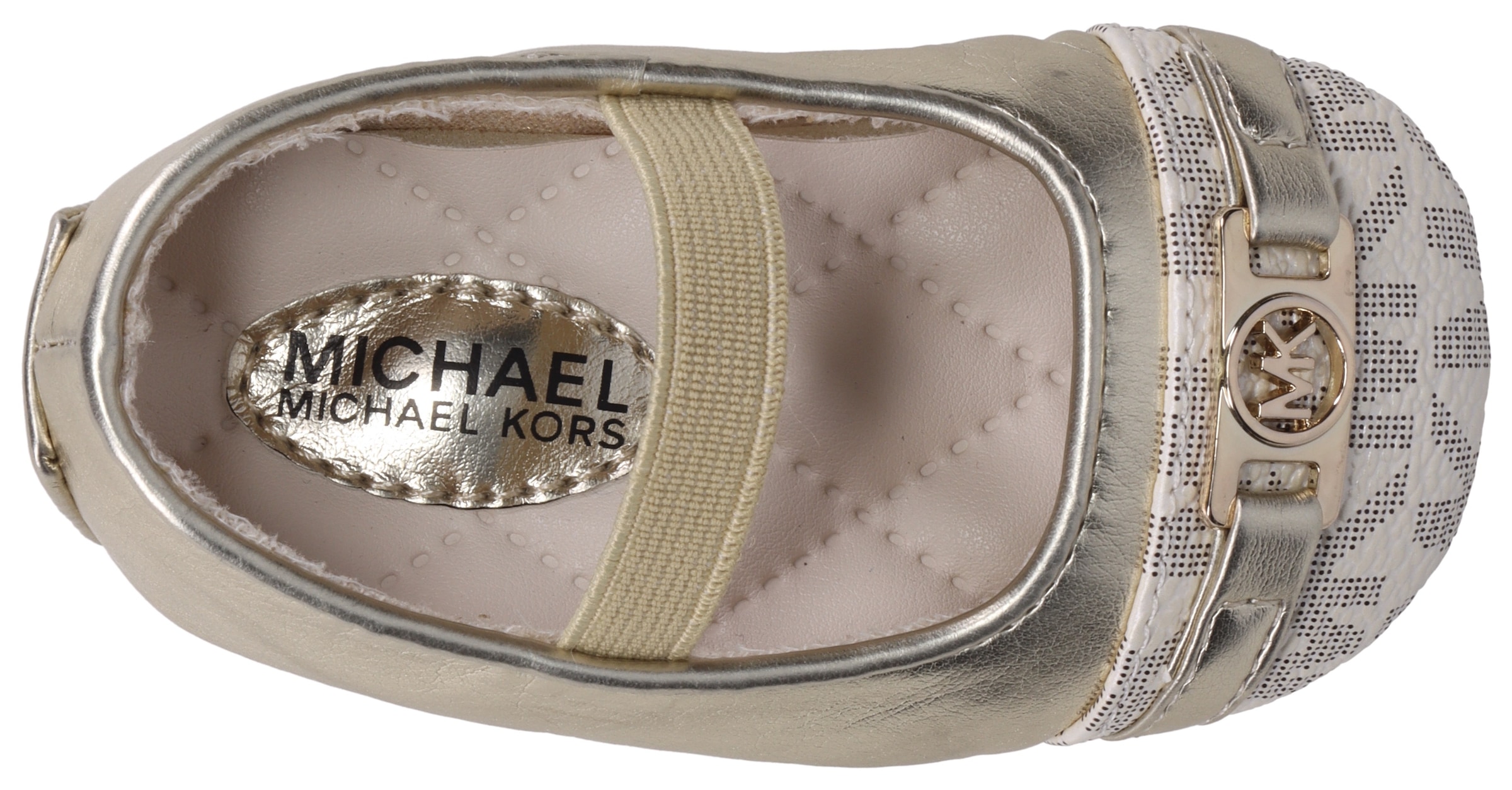 MICHAEL KORS KIDS Ballerina »BABY NYOMI«, Festtagsschuh, Taufschuh mit MK Logo auf der weichen Laufsohle