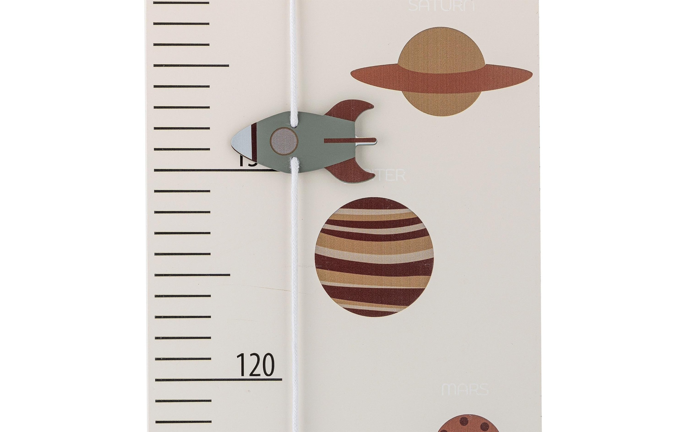 Bloomingville Messlatte »Space 19 x 80 x 1,5 cm Grau, MDF«