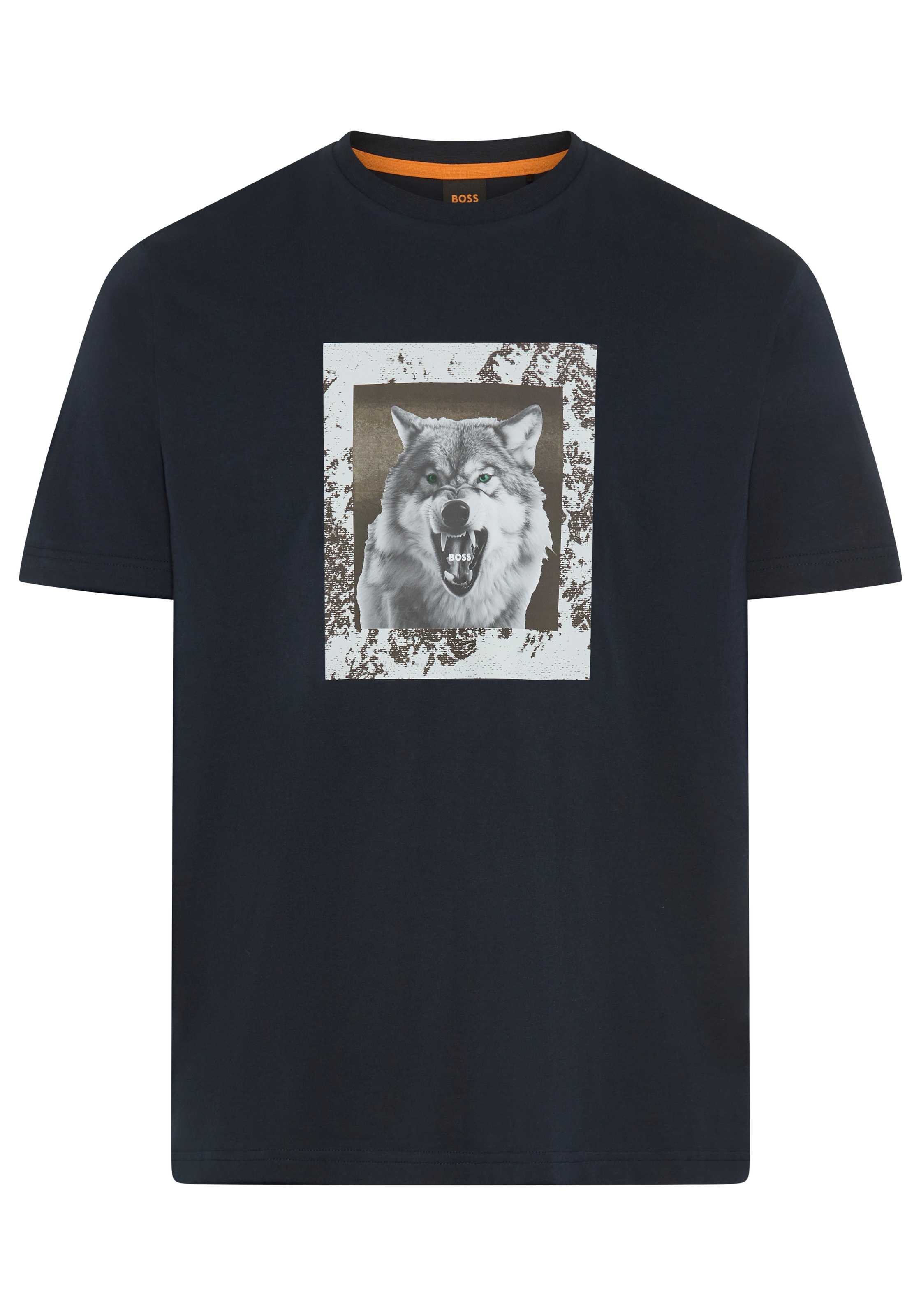 BOSS ORANGE T-Shirt »Te lupo« runder Ausschnitt, regular fit, Fotodruck