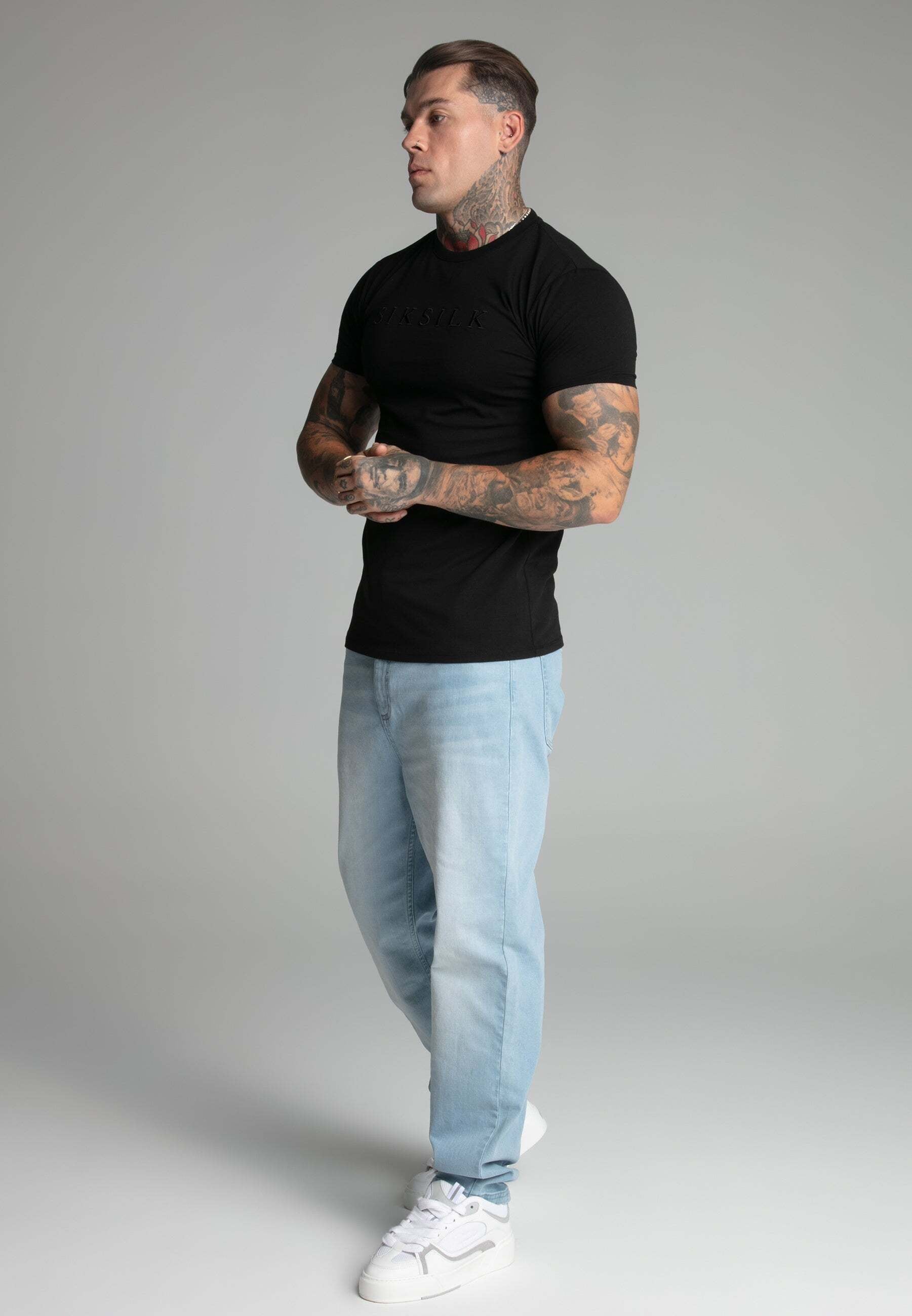 Siksilk T-Shirt »Siksilk T-Shirt Muscle Fit T-Shirt«