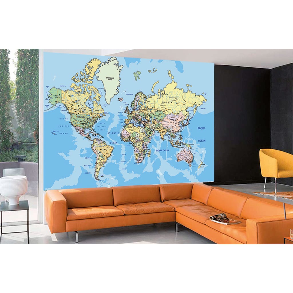 Papermoon Fototapete »World Map«
