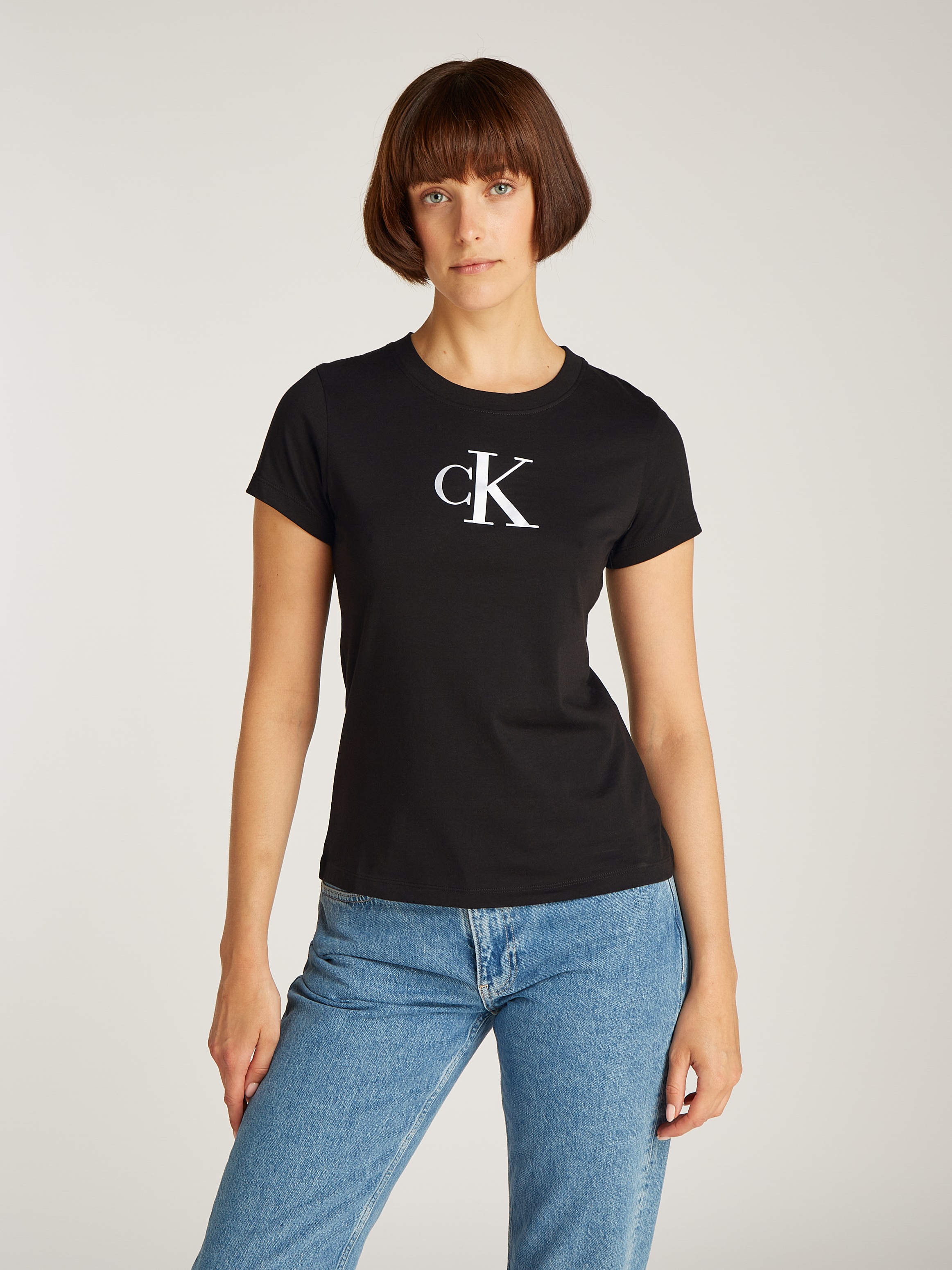 Calvin Klein Jeans T-Shirt mit Logomarkenlabel